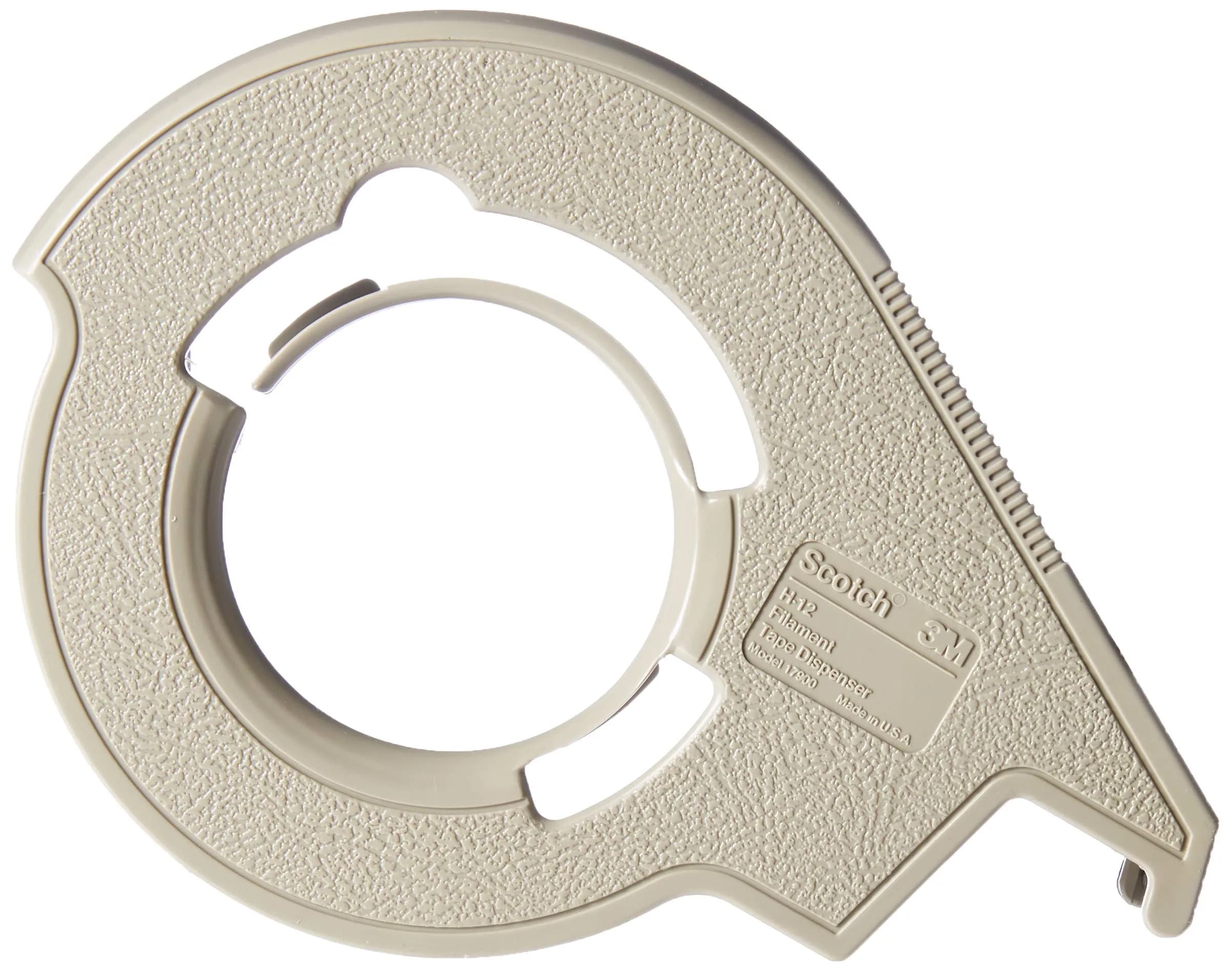 Scotch Filament Tape Hand Dispenser H12 | Tension Control for Narrow Rolls, Gray - main product image