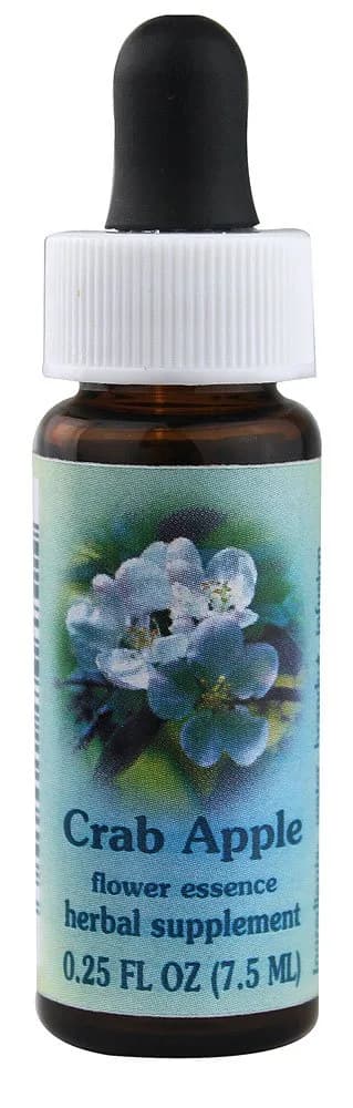 FLOWER ESSENCE SERVICES Healing Herb Supplement Dropper Crab Apple 0.25 Fl Oz | Support Inner Purity & Cleansing