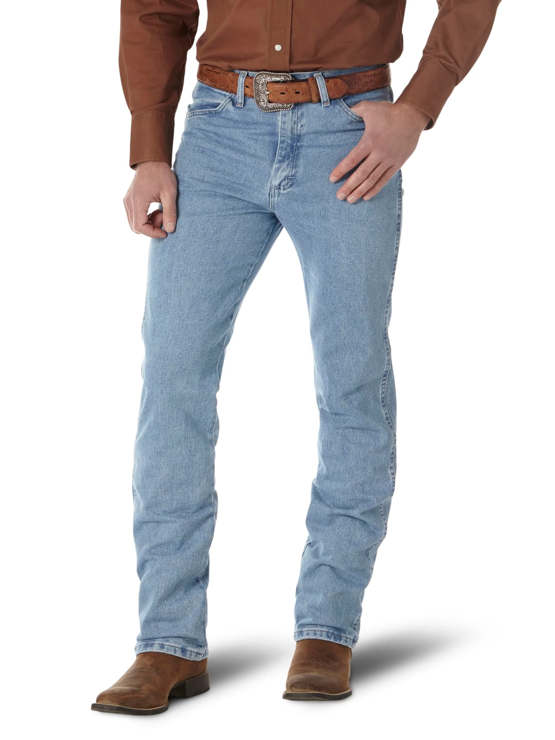 Wrangler Men's 0936 Cowboy Cut Slim Fit Jean, Antique Wash, 28W x 30L | Authentic Western Denim Fit