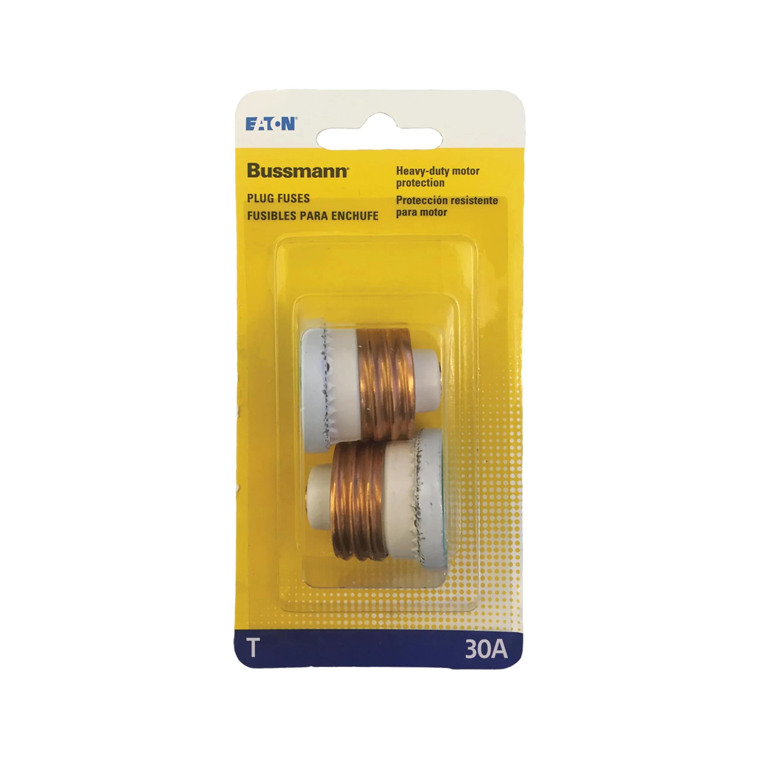 Bussmann T Series 15 Amp 125 Vac Time-Delay Plug Fuse | Heavy Duty Dual-Element Protection - main product image