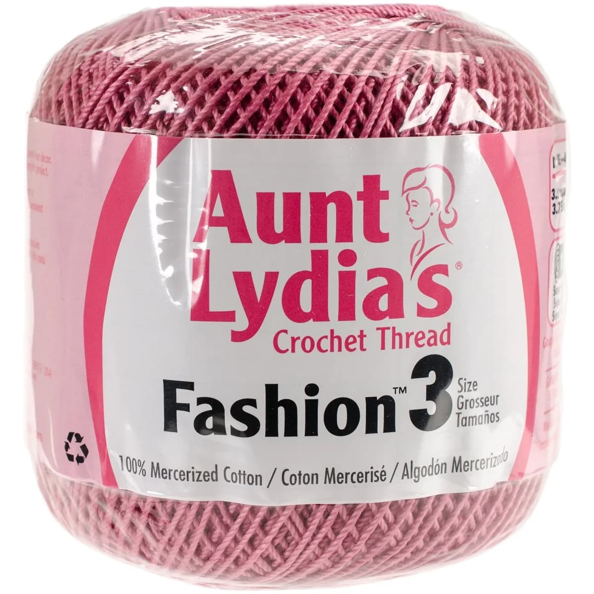 Red Heart Aunt Lydia's Fashion Crochet Cotton Size 3 | Soft Mercerized Cotton Yarn for Crochet & Fashion Accessories - main product image