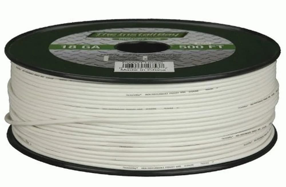 Install Bay Primary Wire 18 Gauge Yellow 500 Feet | Easy Bulk Power Cable for Car & Vehicle Electronics - main product image