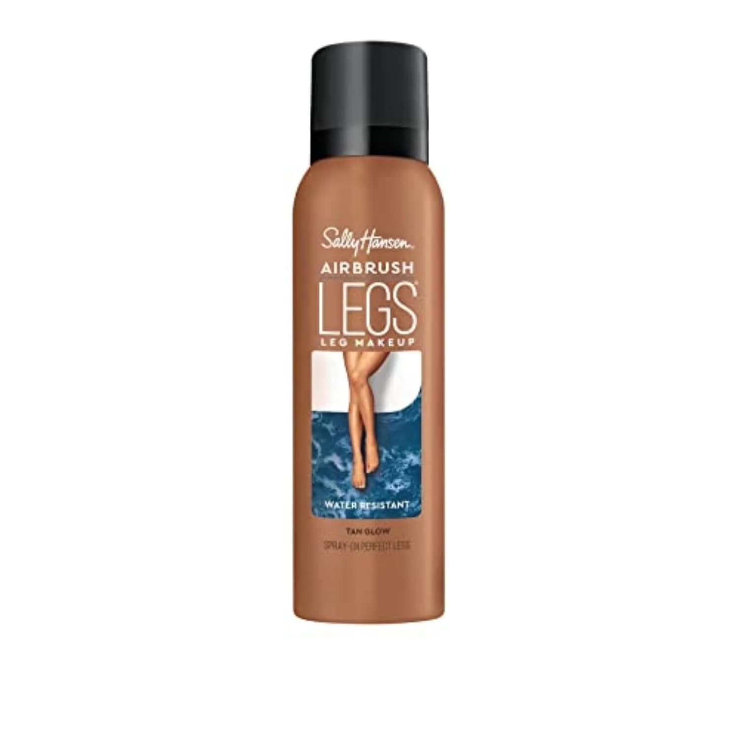 Sally Hansen Airbrush Legs Spray-On Makeup Tan Glow 125ml (4.4 Fl Oz) | Water Resistant & Transfer Proof - main product image