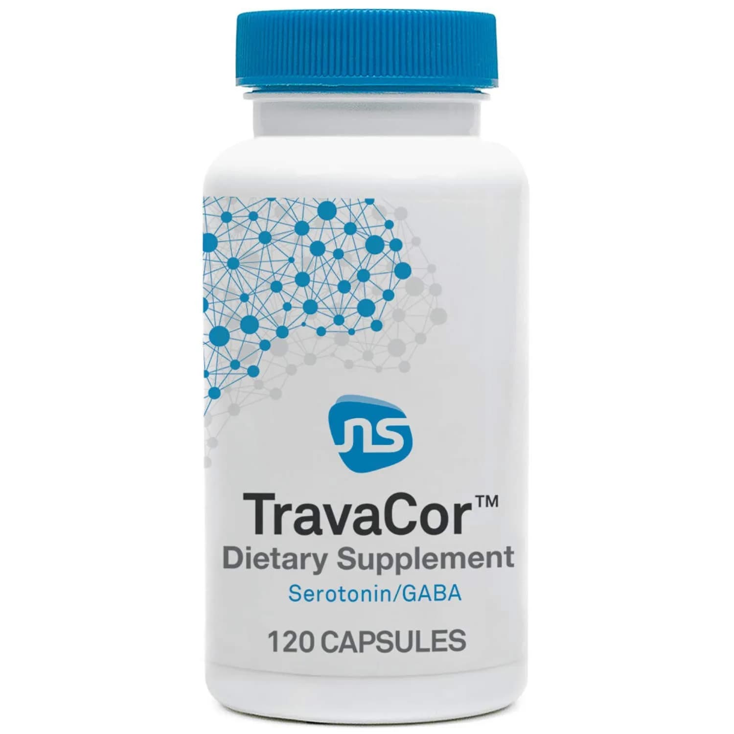 NeuroScience TravaCor Mood Support Supplement, 120 Capsules | Supports Calm & Stress Relief