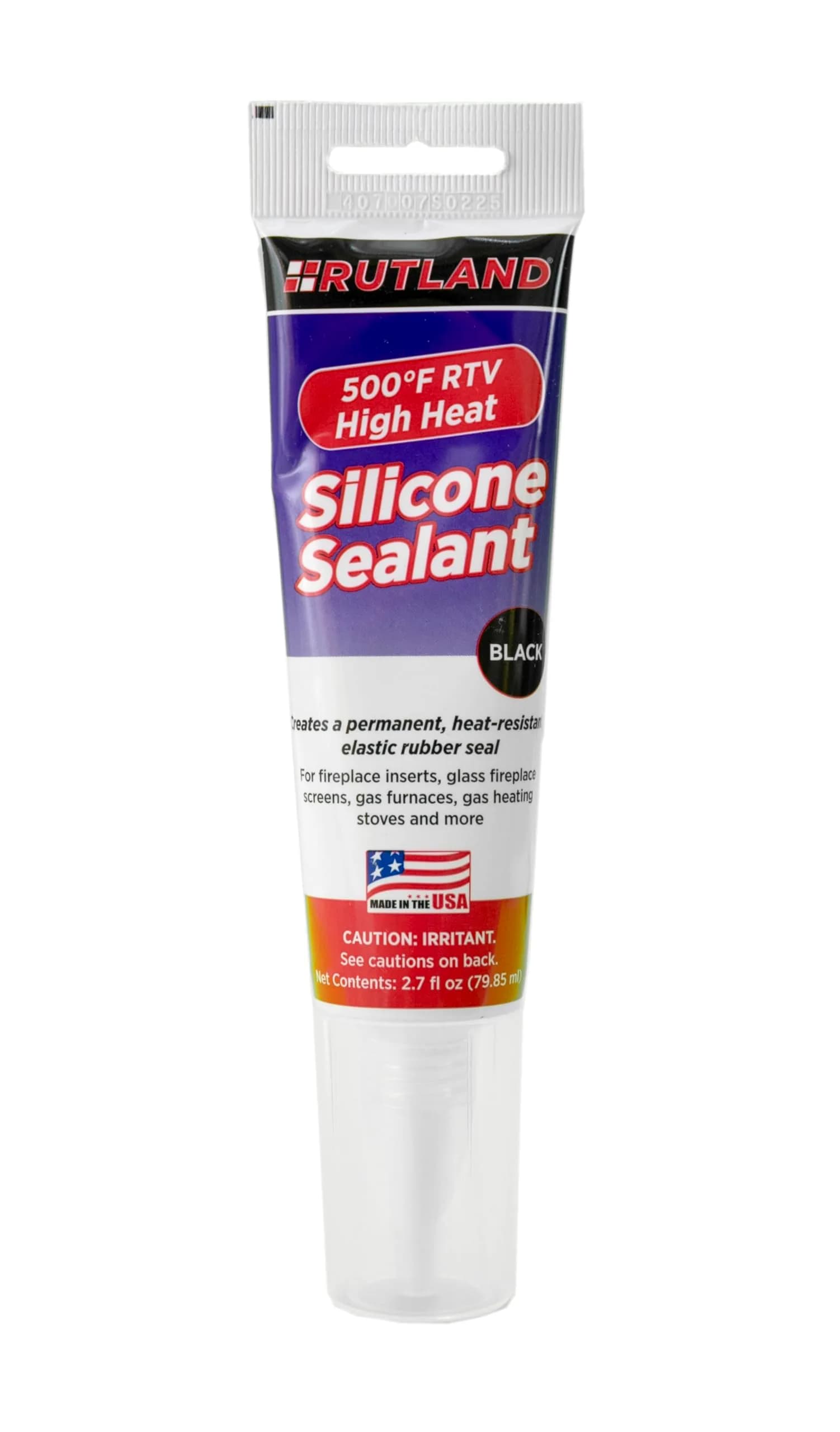 Rutland High Temp Silicone Sealant RTV Gasket Maker - Heat Resistant Glue & Black RTV Silicone Sealant Adhesive, Gasket Sealer 500F | Flexible, Heat-Resistant
