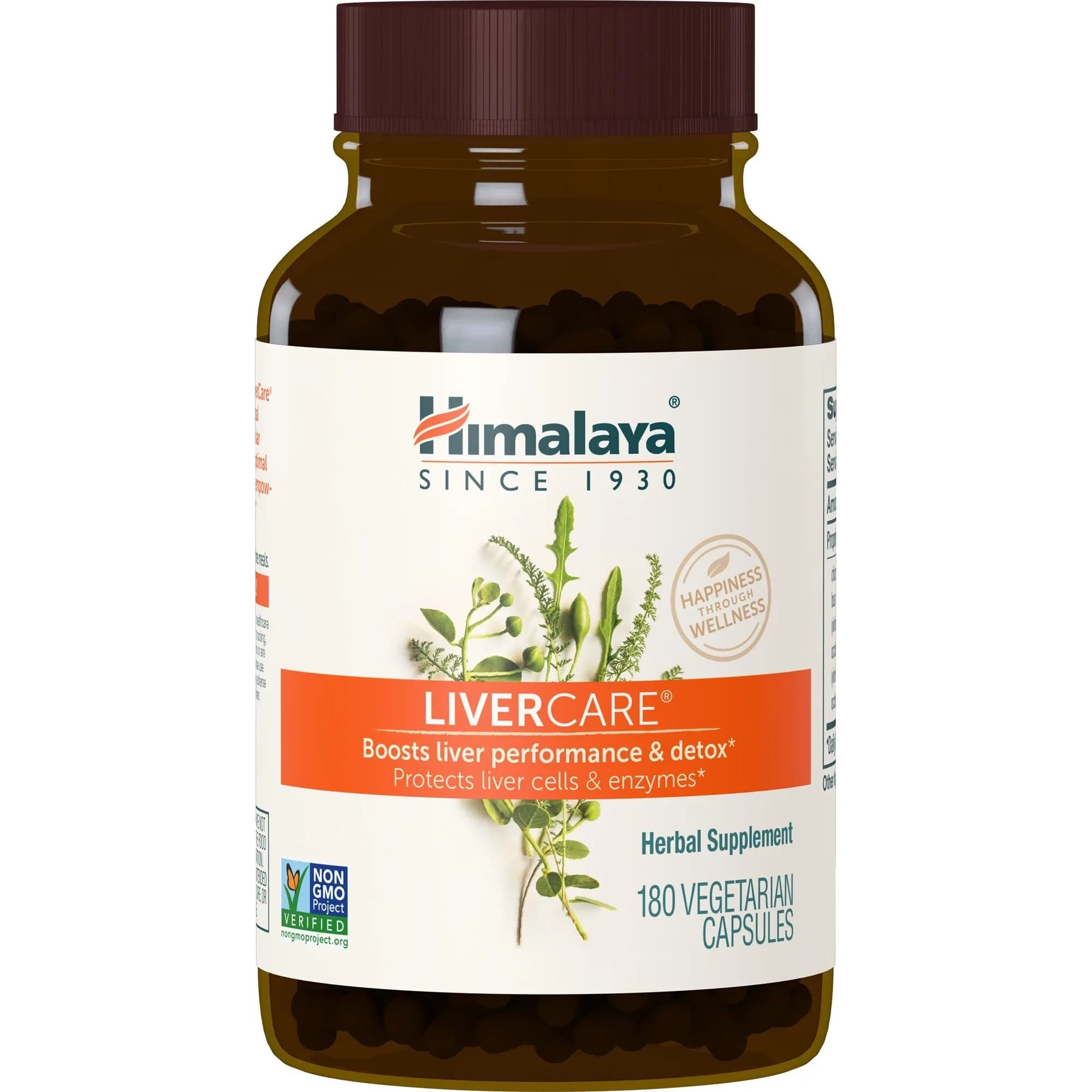 Himalaya LiverCare Herbal Supplement 180 Capsules (375 mg) | Supports Liver Detox & Bile Production - main product image