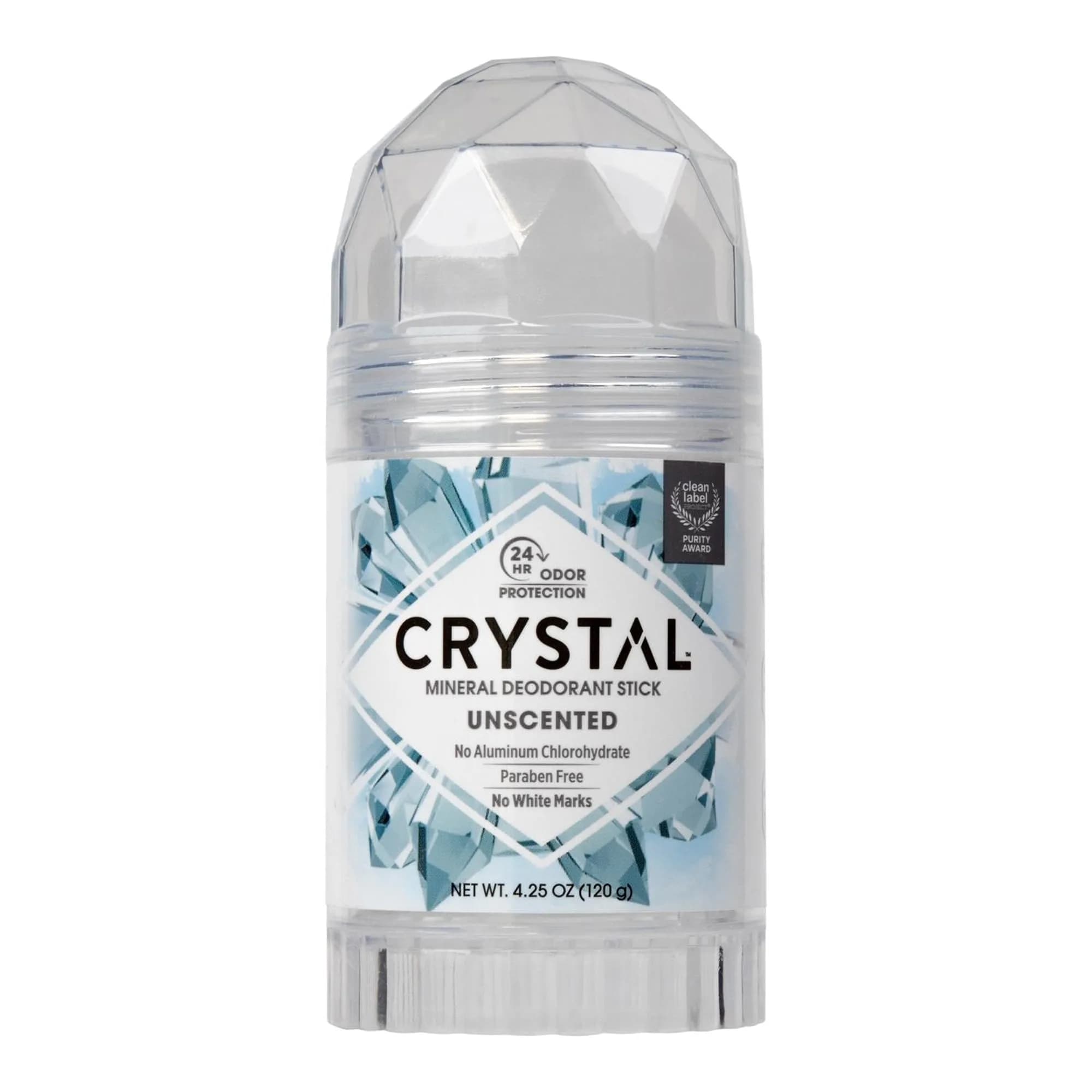 Crystal Essence Unscented Deodorant Stick 120.5g (4.25 oz) | Natural Mineral Odor Protection - main product image