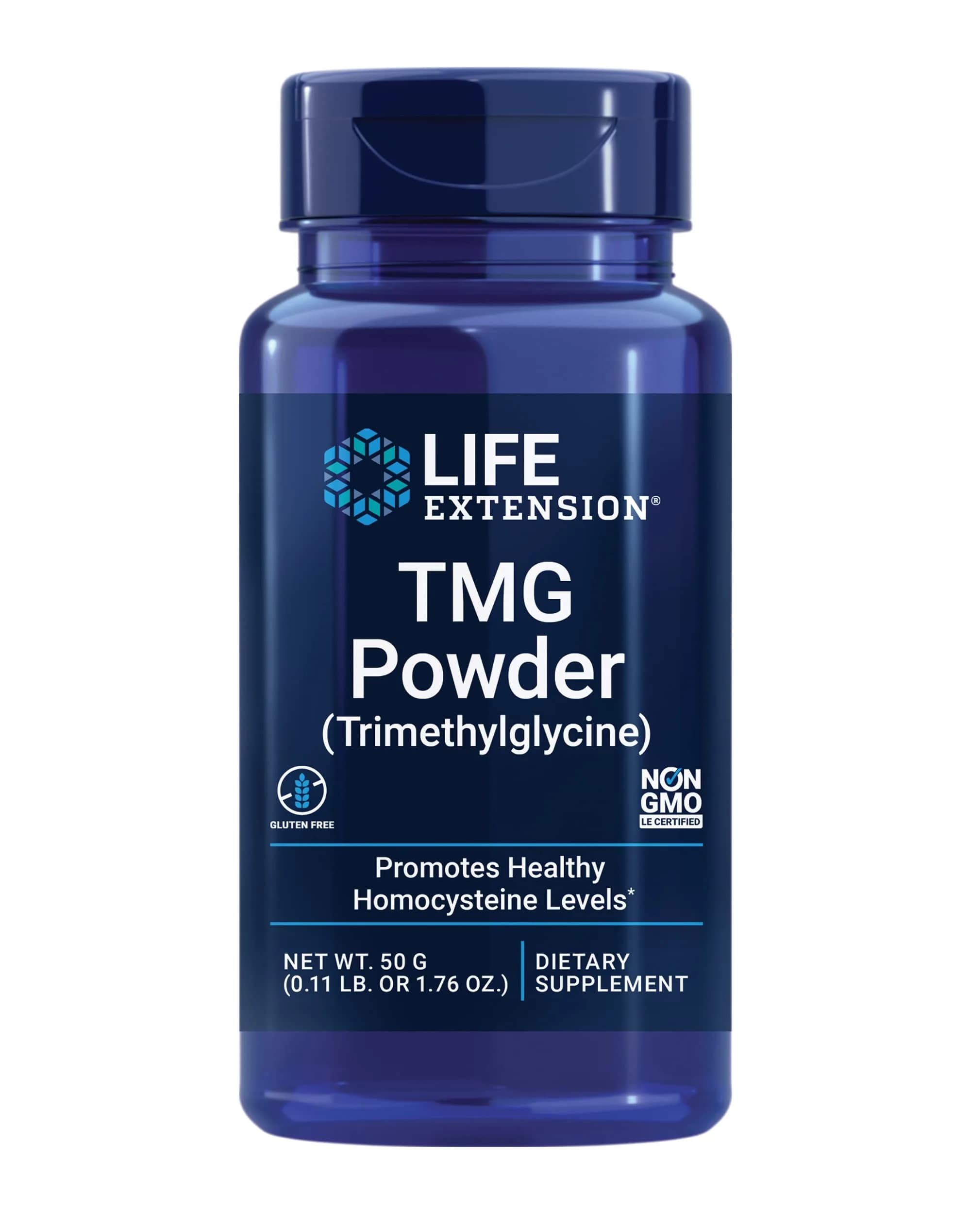 Life Extension TMG Powder 50 g (1.76 oz) | Supports Normal Homocysteine Levels - main product image