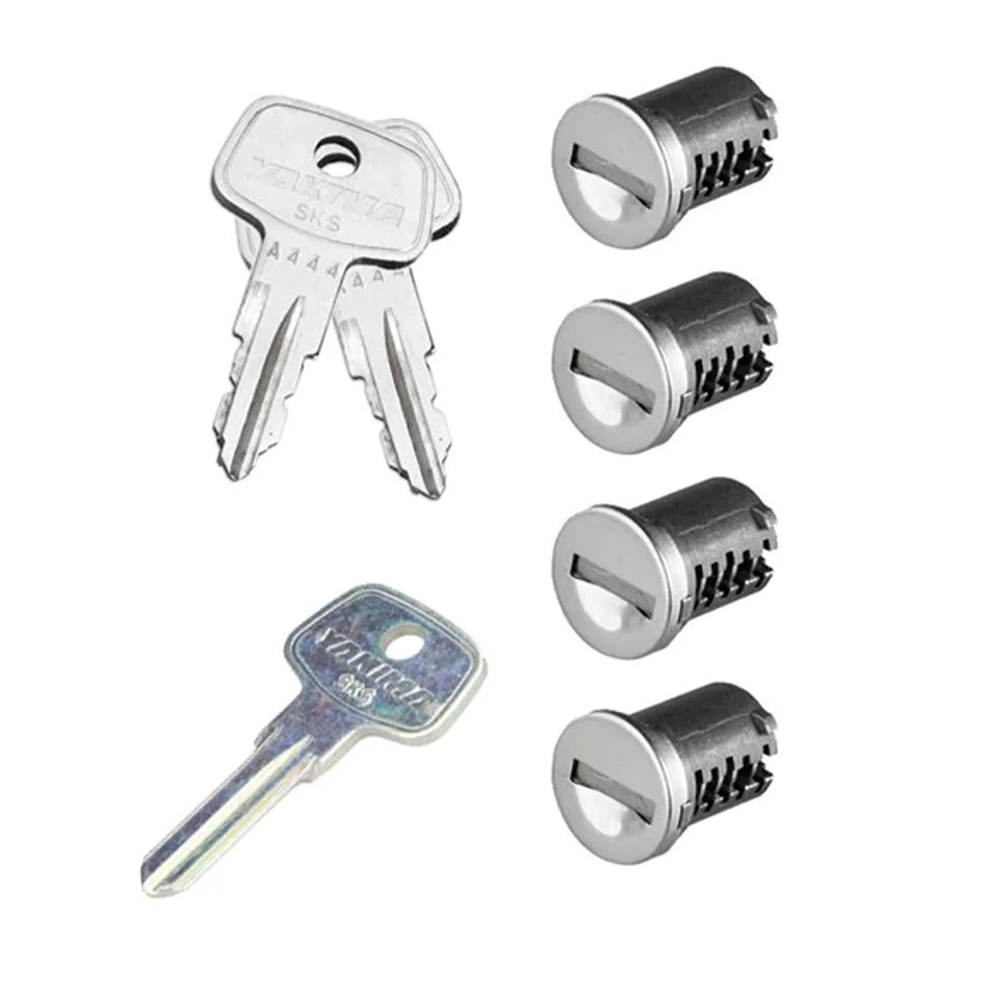 Yakima SKS Lock Cores for Car Rack Systems, 4 Pack | Secure Your Gear with One Key - main product image