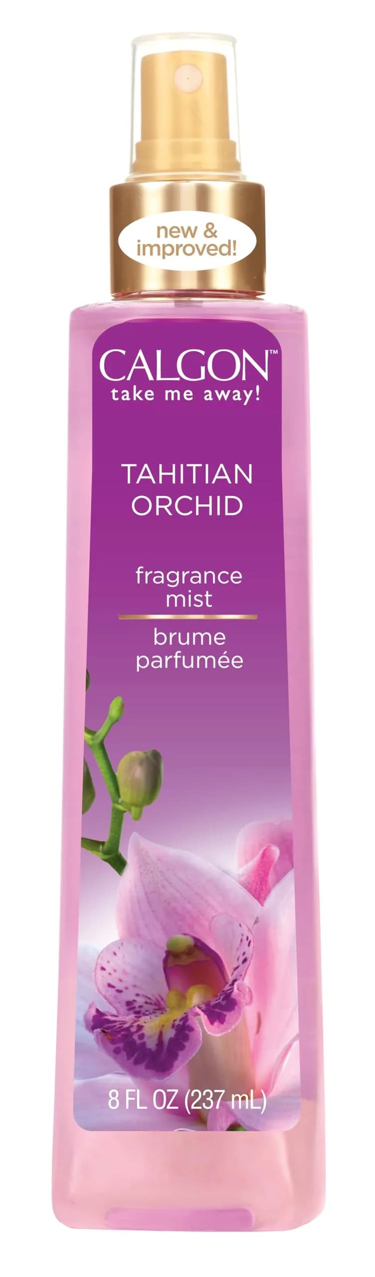 Calgon Tahitian Orchid Body Mist 236ml (8 fl oz) | Long-Lasting Fragrance for Women - main product image