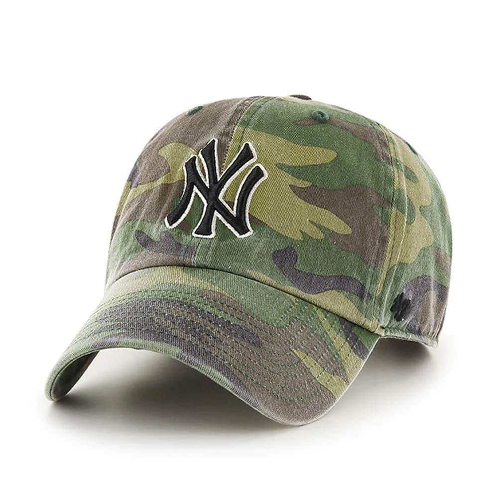 47 MLB New York Yankees Camo RGW Clean Up Cap Camouflage | Relaxed Fit, Adjustable Cotton Twill - main product image