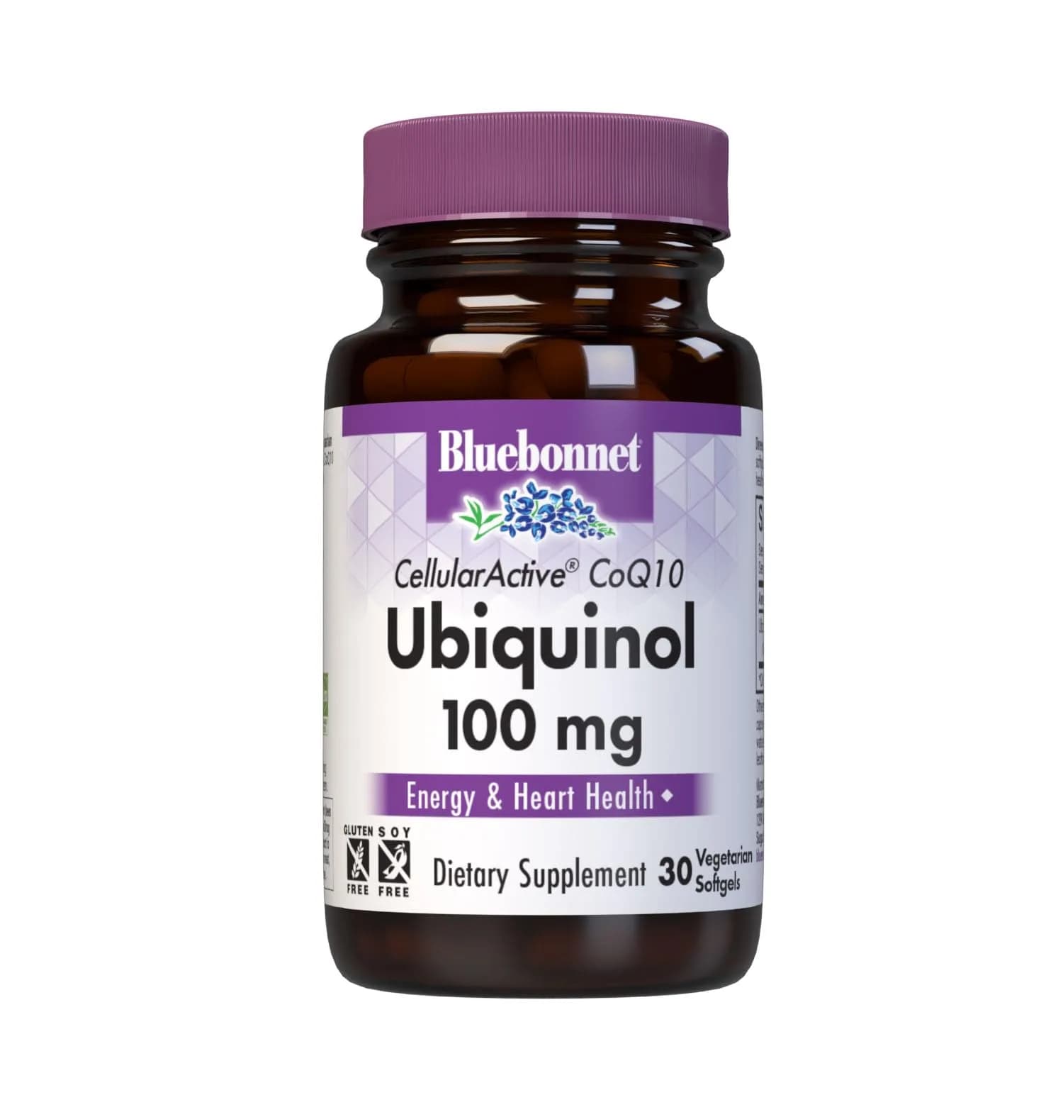 BlueBonnet Cellular Active CoQ10 Ubiquinol 100 mg | Heart & Energy Support Vegetarian Capsules