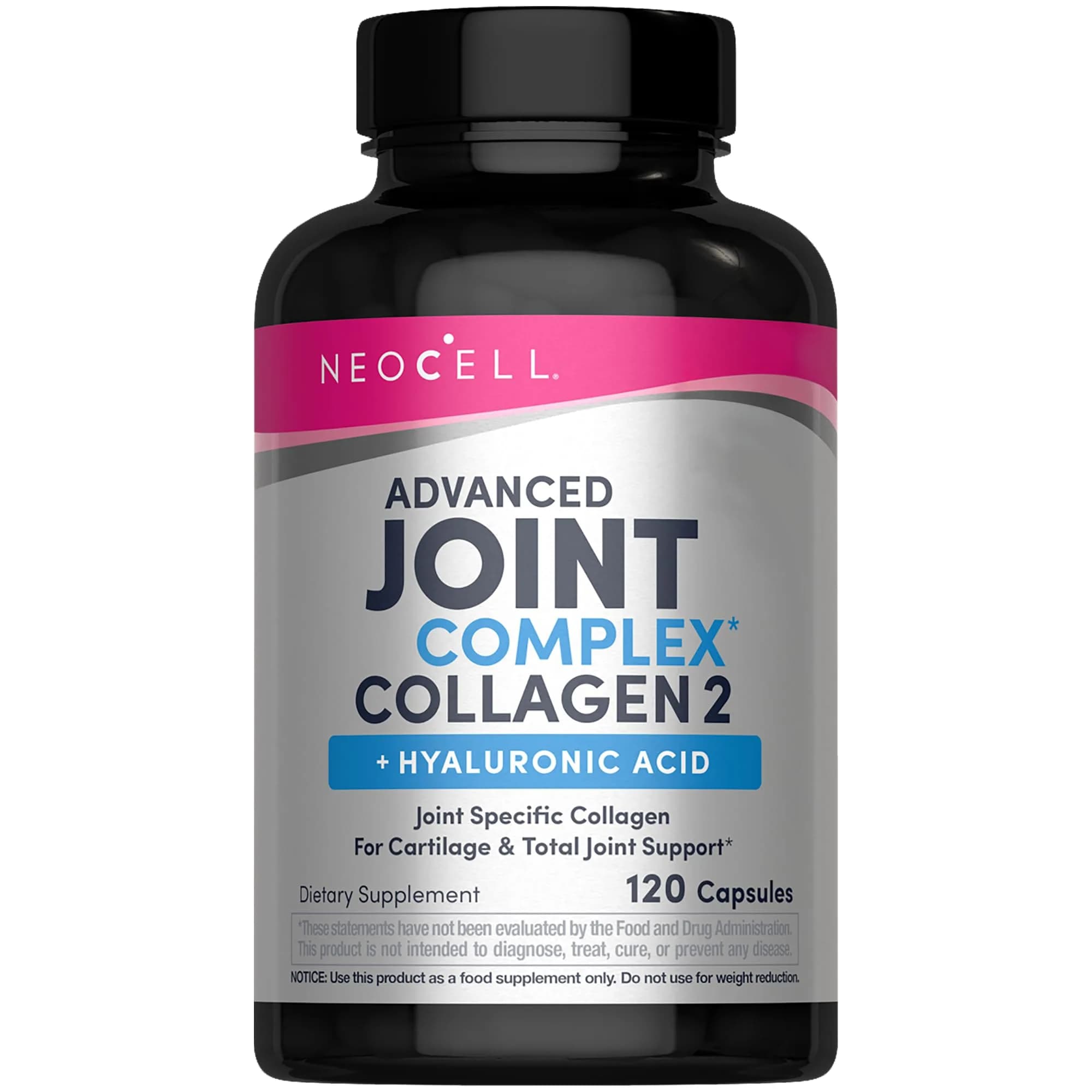 NeoCell Joint Complex Supplement with Hyaluronic Acid 120 Capsules (480 Count) | Type 2 Collagen for Joint Support - main product image
