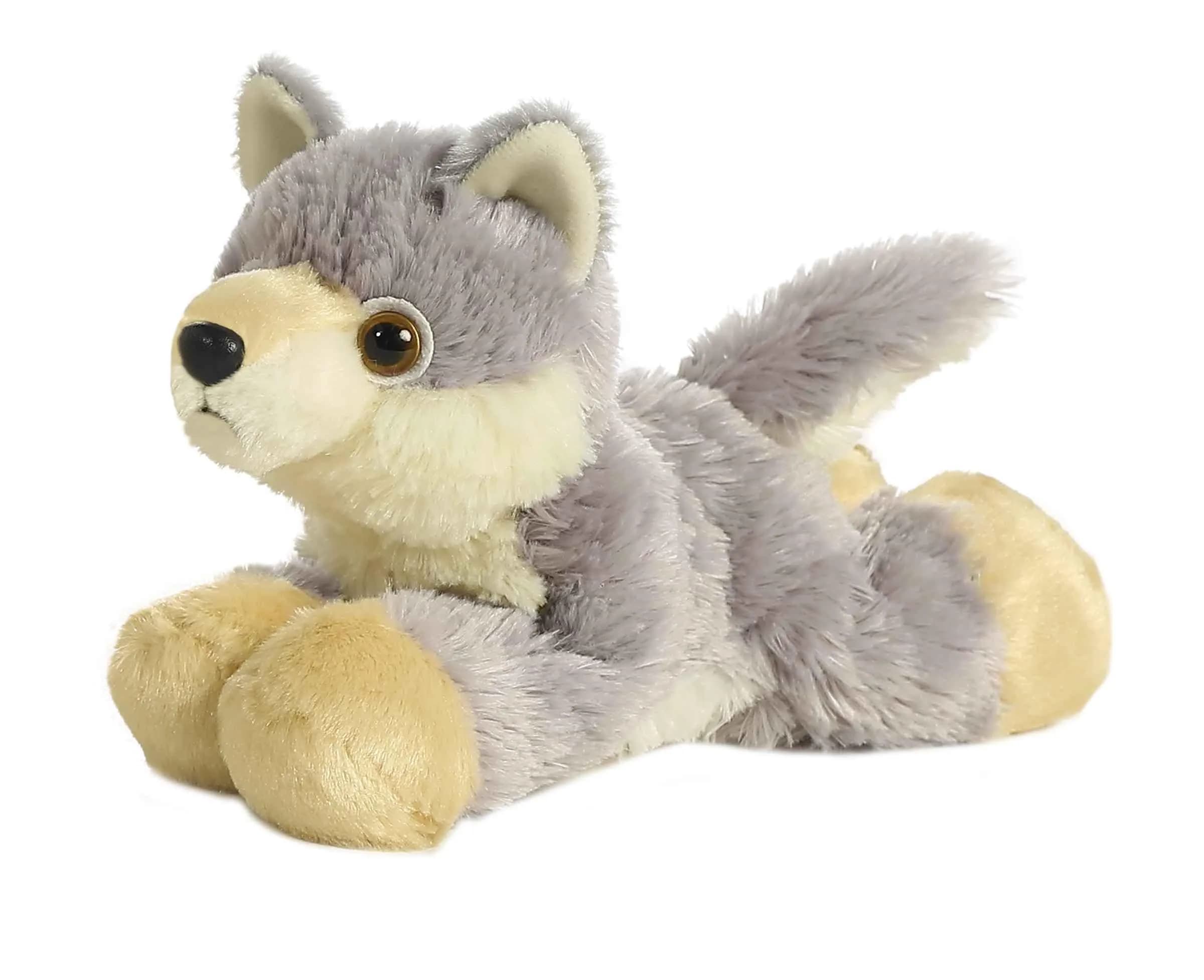 Aurora Woolsey Wolf Plush Toy | Soft Bean Bag Stuffed Animal with Recycled Materials - main product image