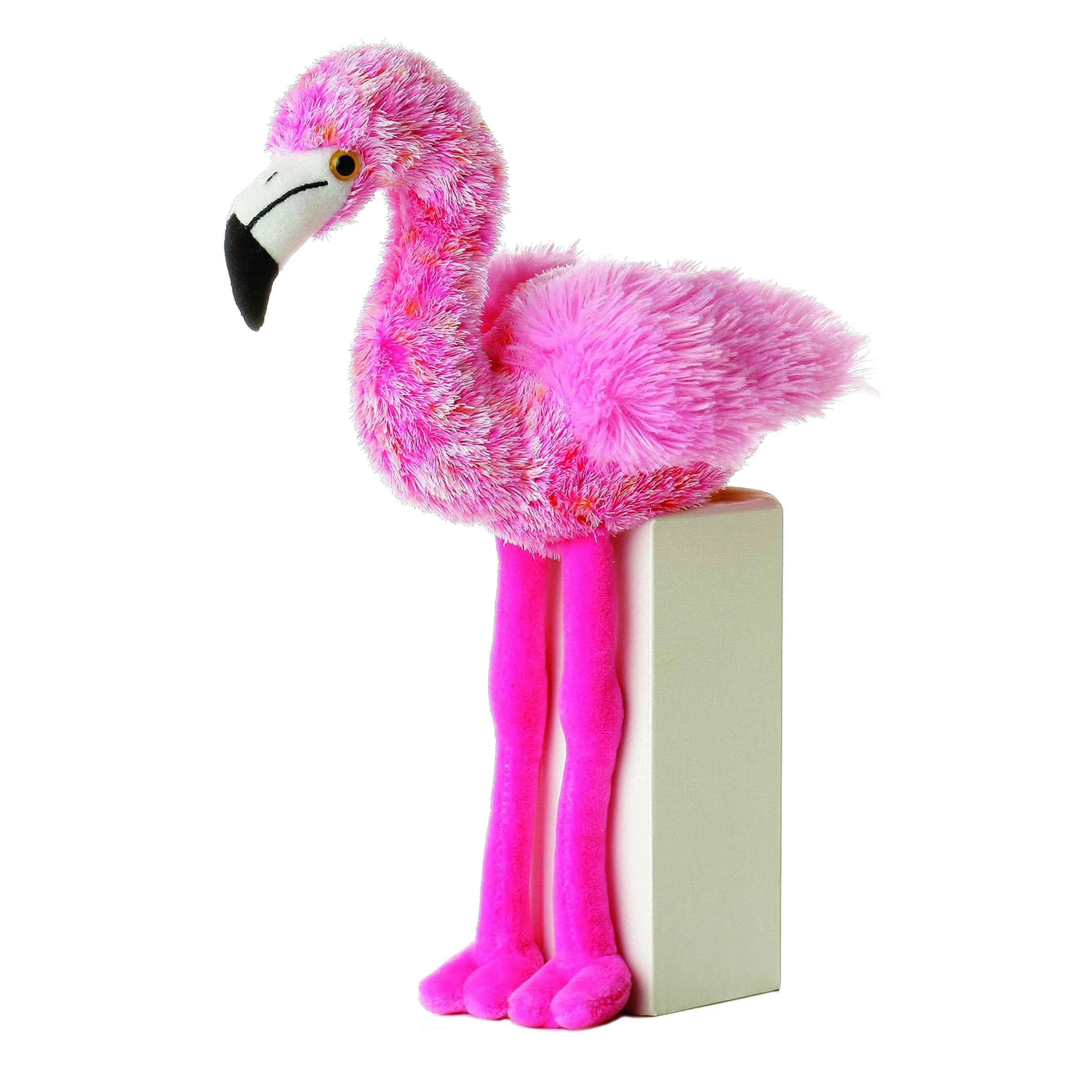 Aurora Mini Flopsie 8" Flavia Flamingo Plush Toy | Soft, Bean-Filled for Play - main product image