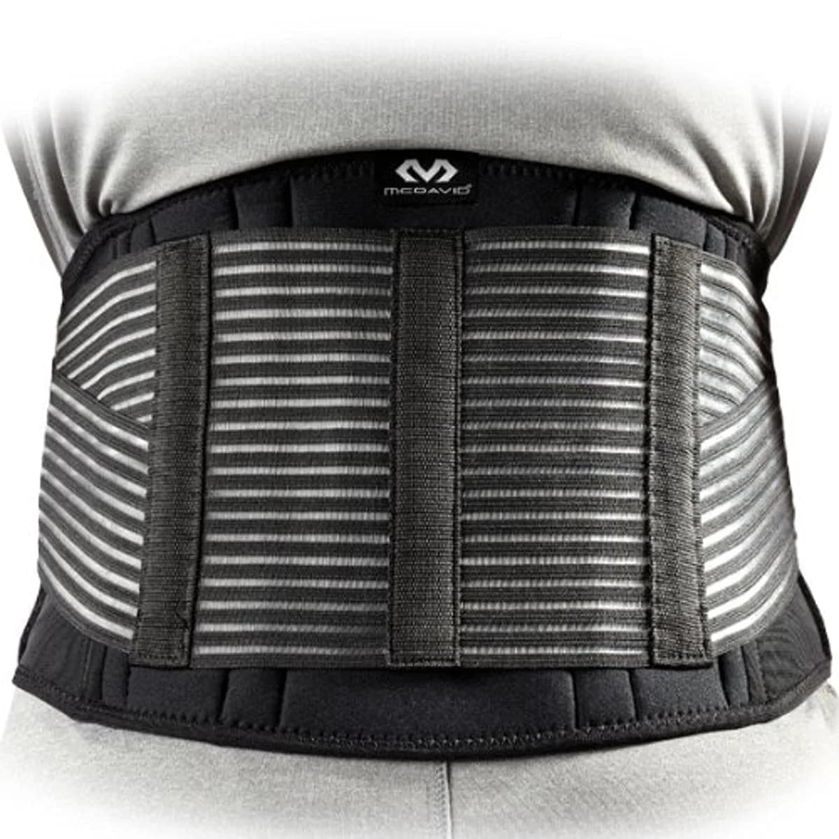 McDavid Back Support (Black, Regular) | Support & Circulation Aid for Adults - main product image