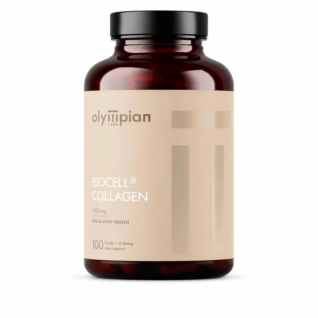 Olympian Labs Biocell Collagen II 1500mg Capsules | Supports Skin & Joints, 100 Capsules