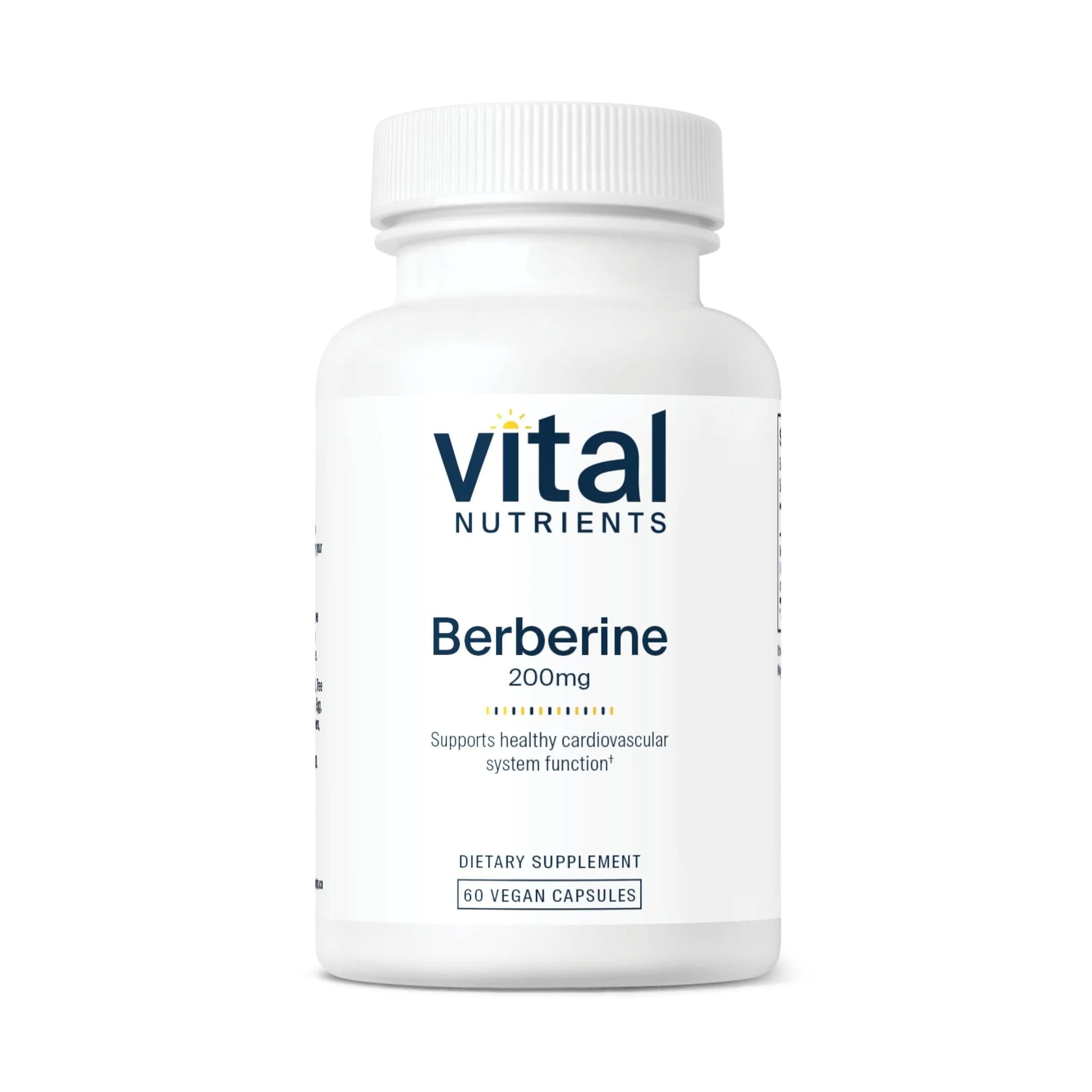 Vital Nutrients Berberine 200 mg | Supports Heart & Gut | Vegan, Gluten-Free, 60 Capsules