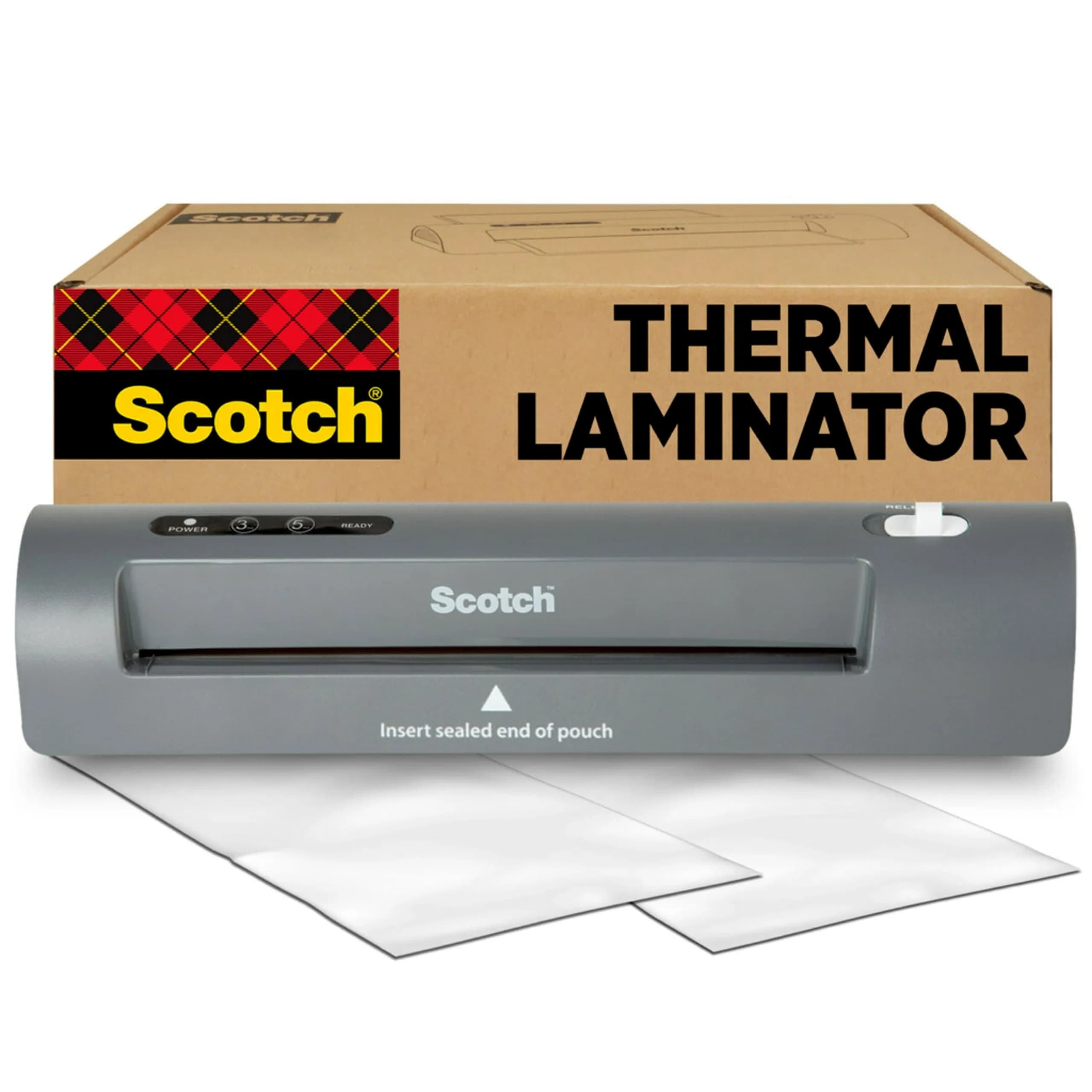Scotch Thermal Laminator TL901X 2-Roller System with 3mil/5mil Pouch Compatibility | Professional Finish for Home, Office, School, Photos - main product image