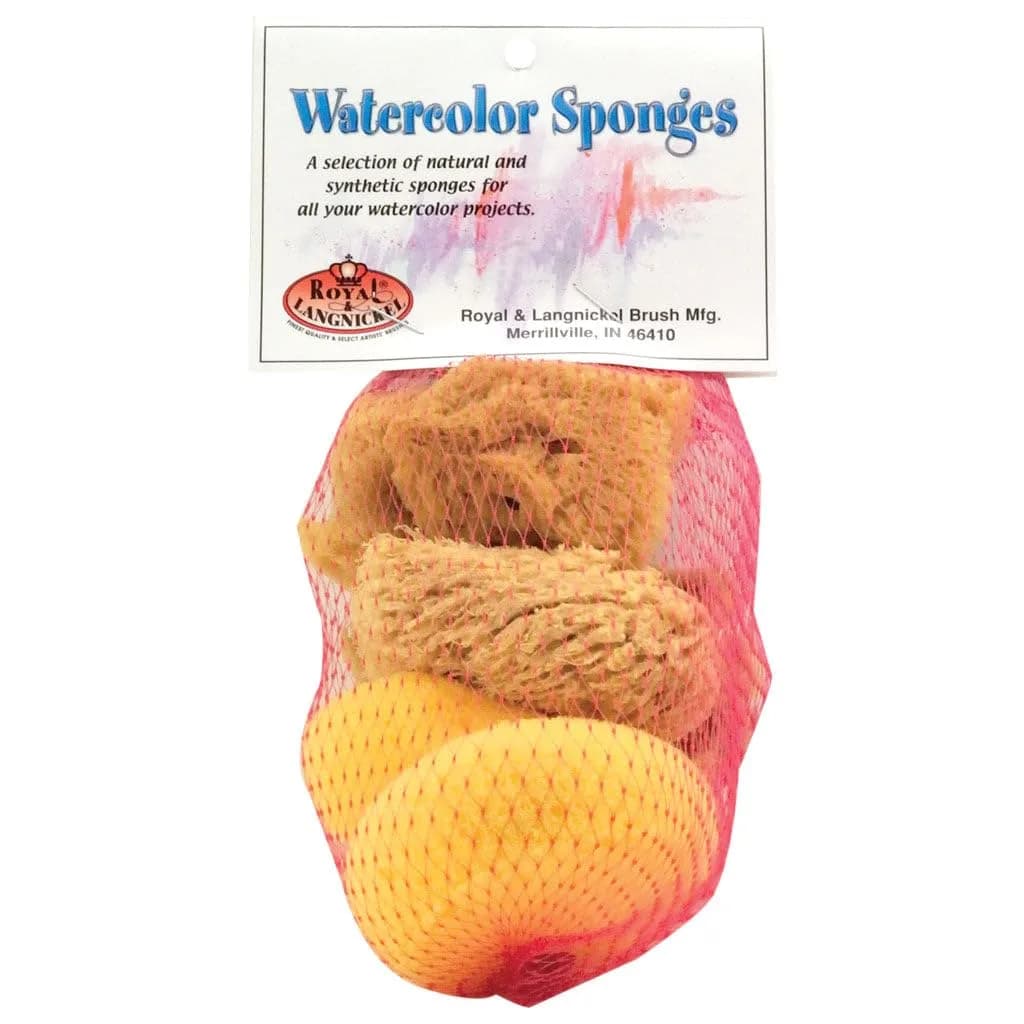 Royal & Langnickel Watercolor Sponges 6/Pkg | Art & Craft Utility Sponge Set for Painting Projects - main product image