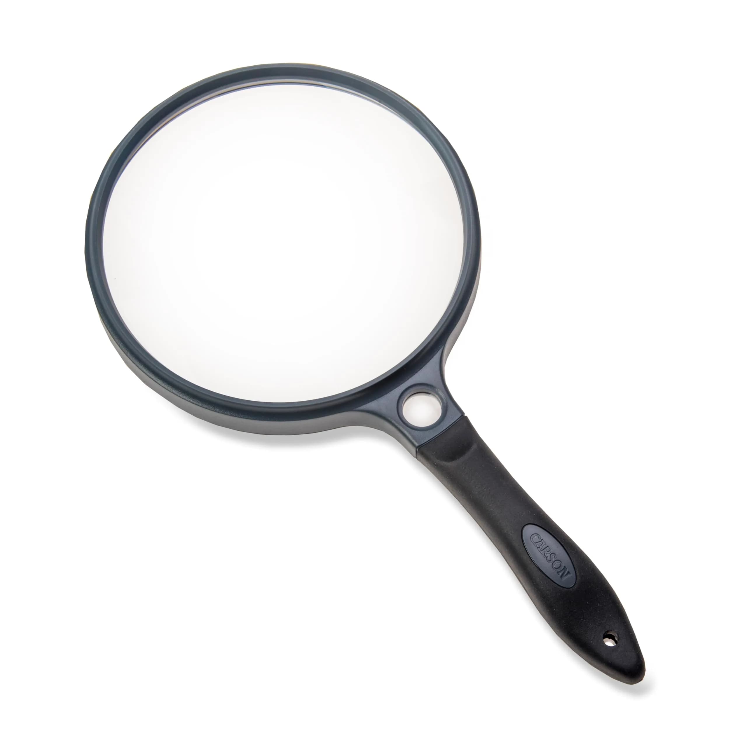 Carson SureGrip 2x Acrylic Magnifier 5" | Soft Grip with 11.5x Spot Lens for Close Inspection - main product image
