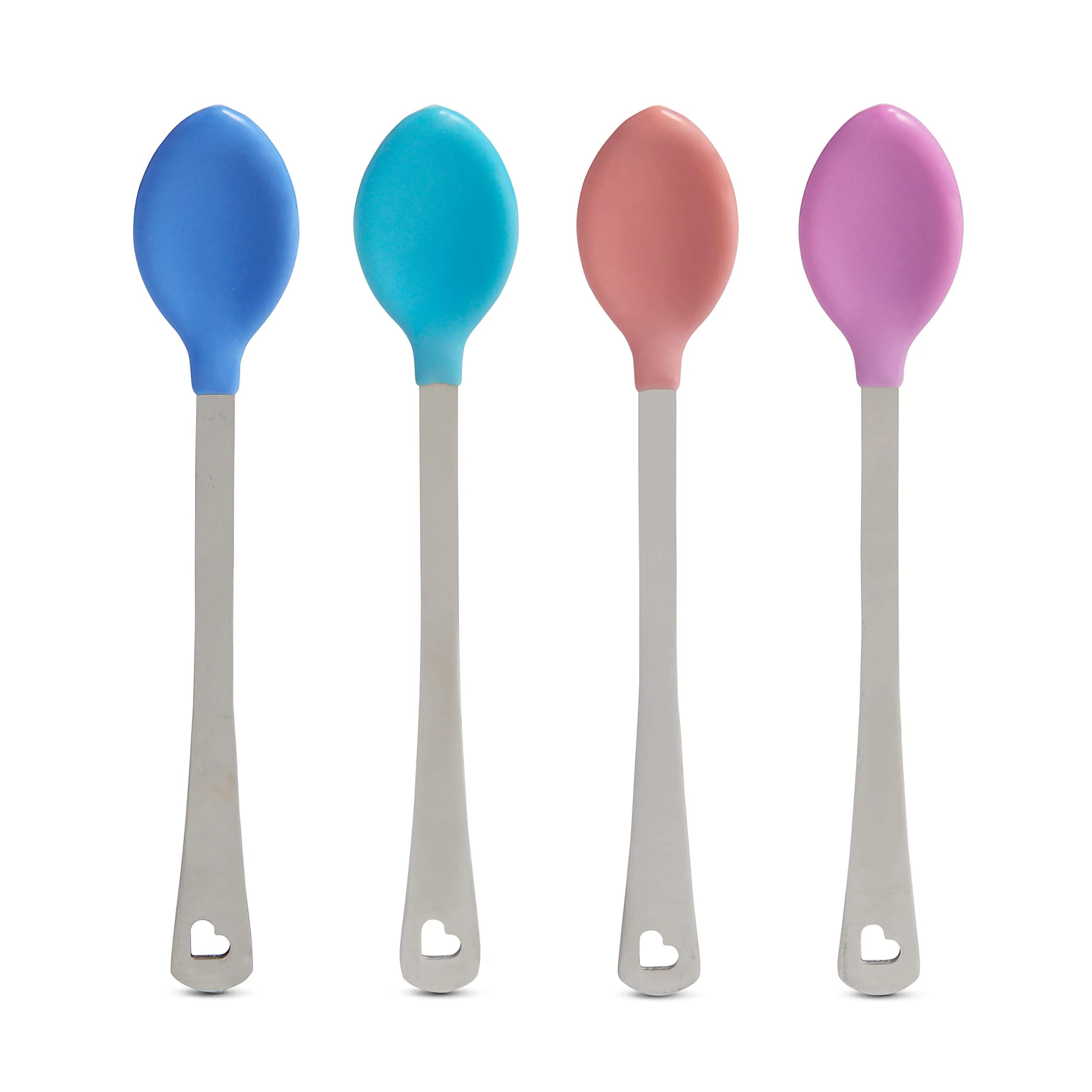 Munchkin White Hot Safety Baby Spoons, 4 Pack | Heat Sensor, Soft Tips, Bright Colors, 3+ Months