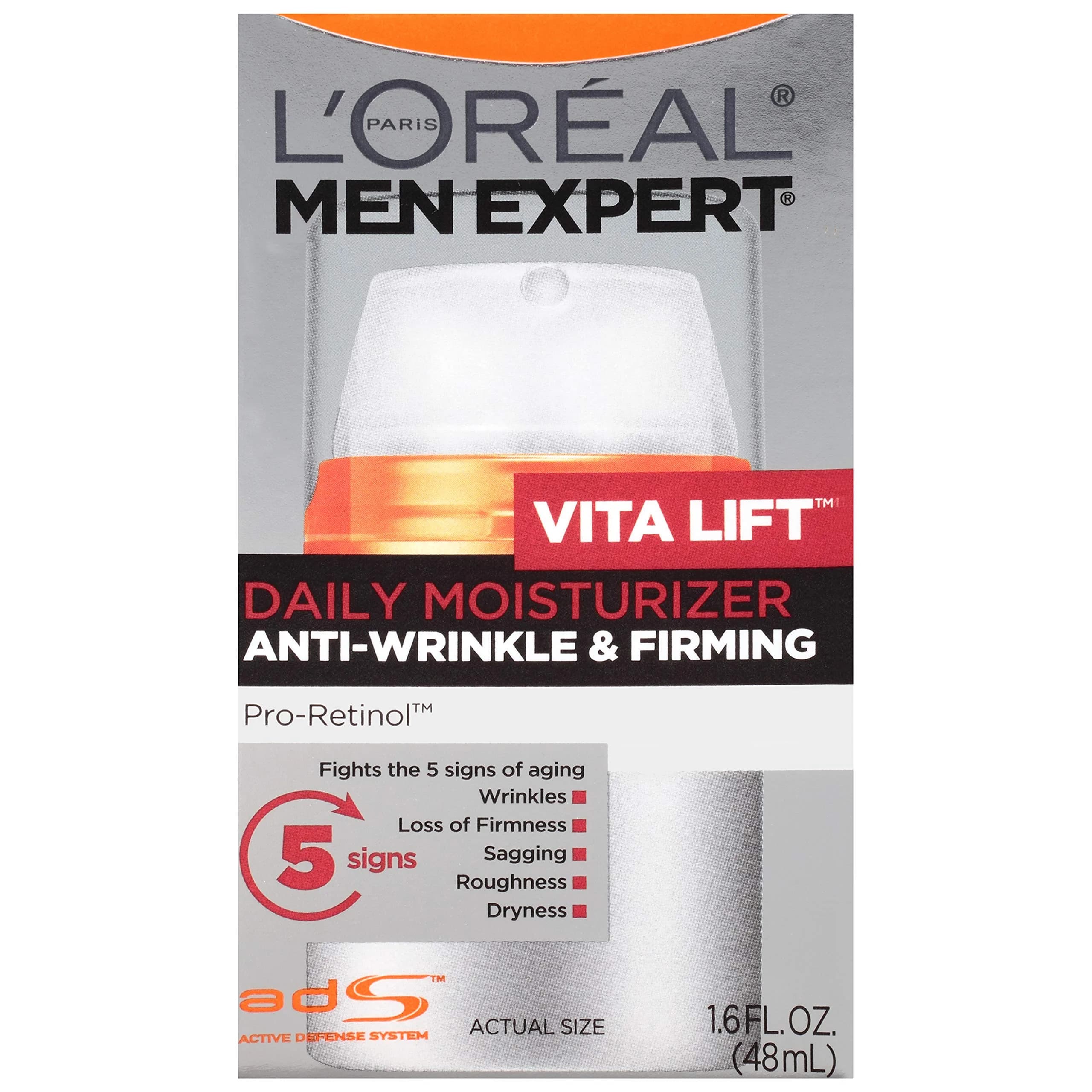 L'Oreal Paris Men Expert Vitalift Anti-Wrinkle & Firming Face Moisturizer with Pro-Retinol, 1.6 oz - main product image