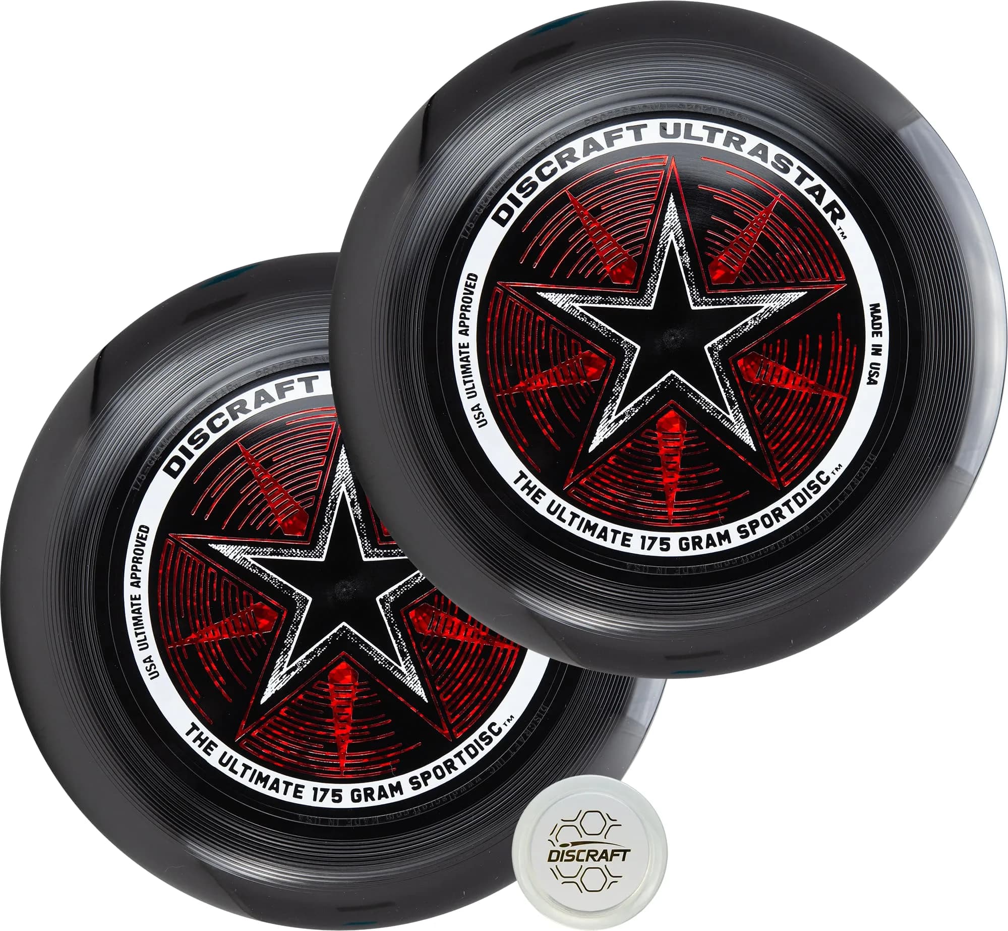 Discraft Ultra Star Sport Disc, 175g (Black) | Official Ultimate Disc - main product image