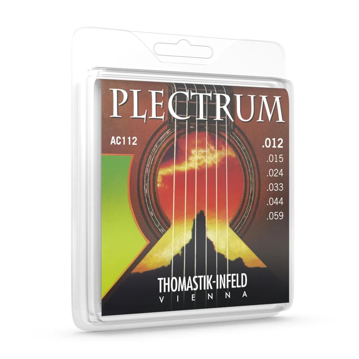 Thomastik-Infeld Plectrum Series AC112 Acoustic Guitar Strings Custom Light Gauge 0.012-0.059 | Balanced Tone - main product image