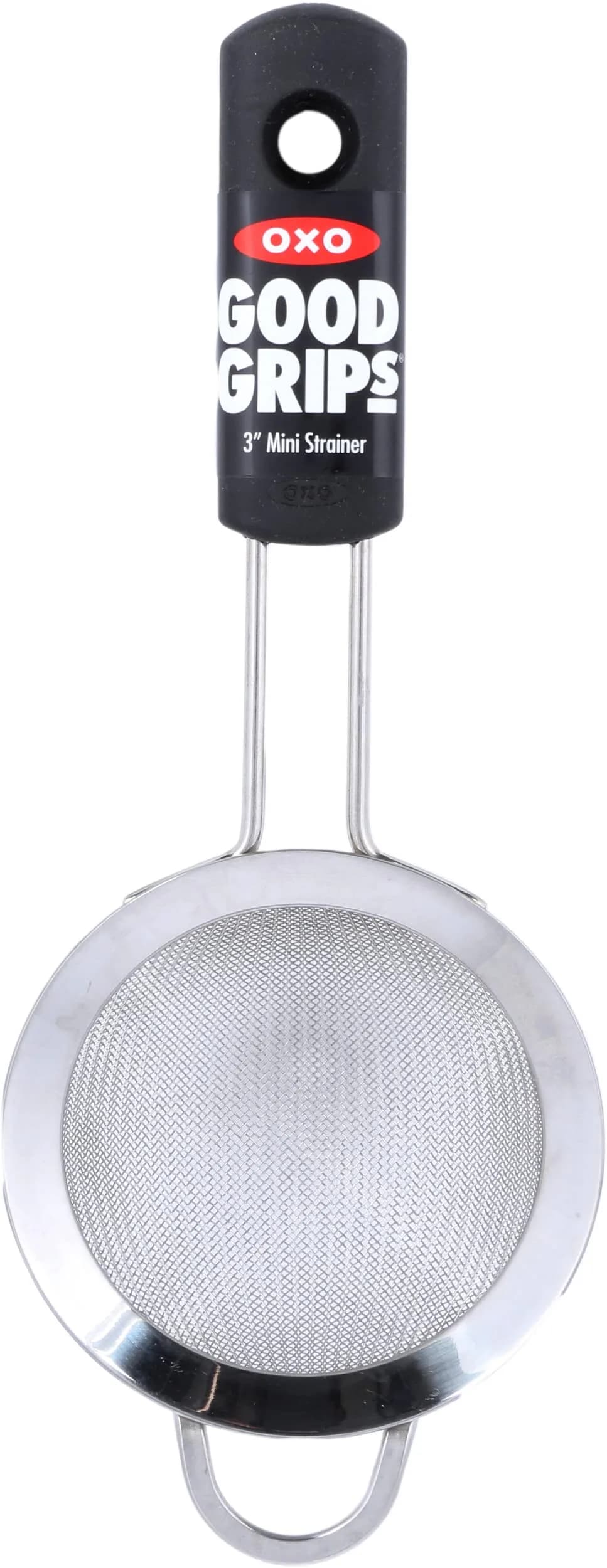 OXO Good Grips 3-Inch Mini Strainer (7.5 cm) | Fine Mesh for Citrus Juice, Tea & Powders - main product image
