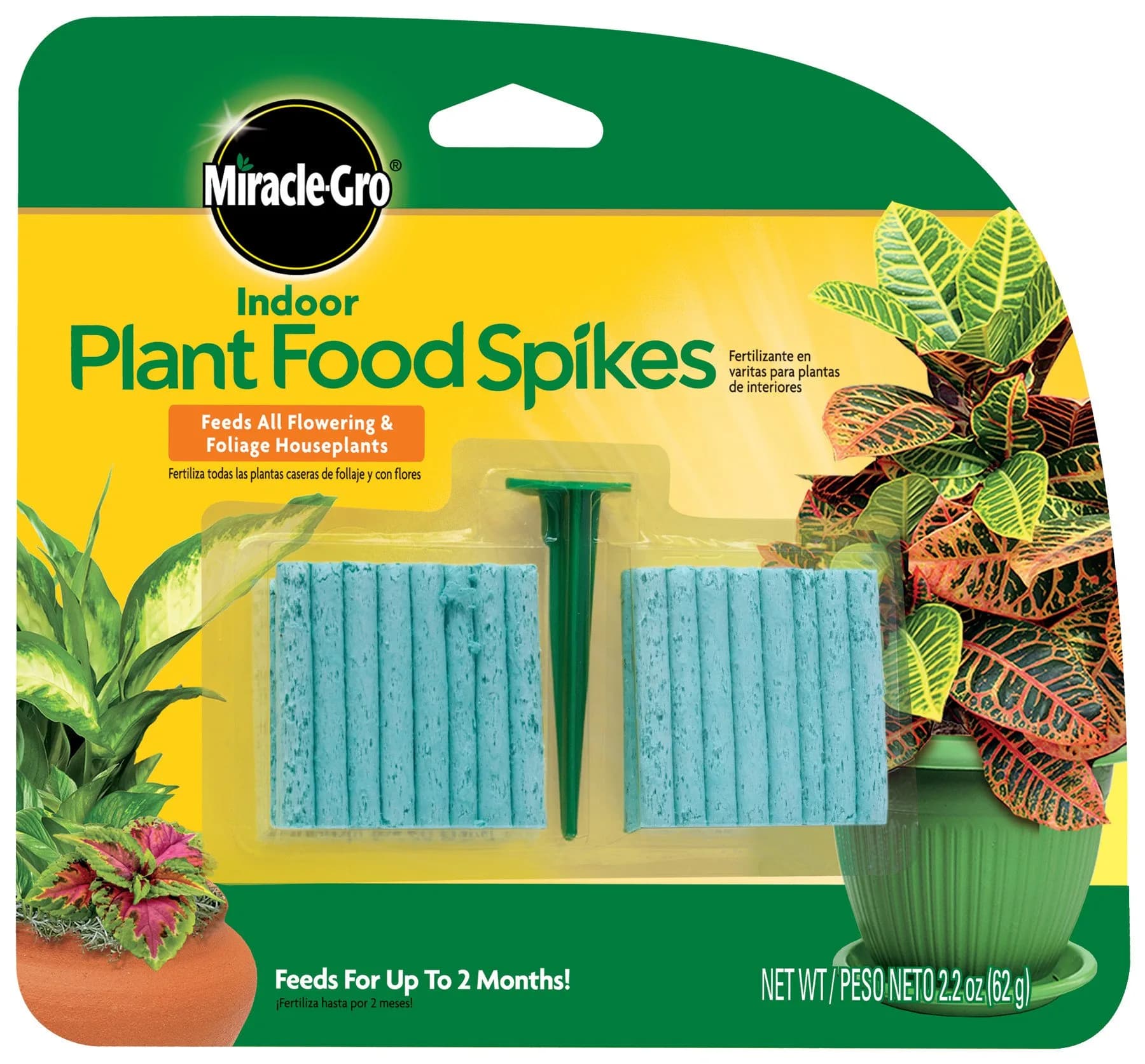 Miracle-Gro Indoor Plant Food Spikes 48 Spikes | Continuous Feeding for Houseplants - main product image
