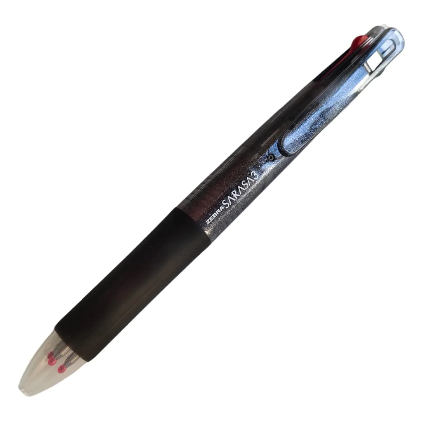 ゼブラ Sarasa 3 Gel Ballpoint Pen, 3-Color Refillable, 14.2g | Waterfast, Air-Tite, 5.6" - main product image