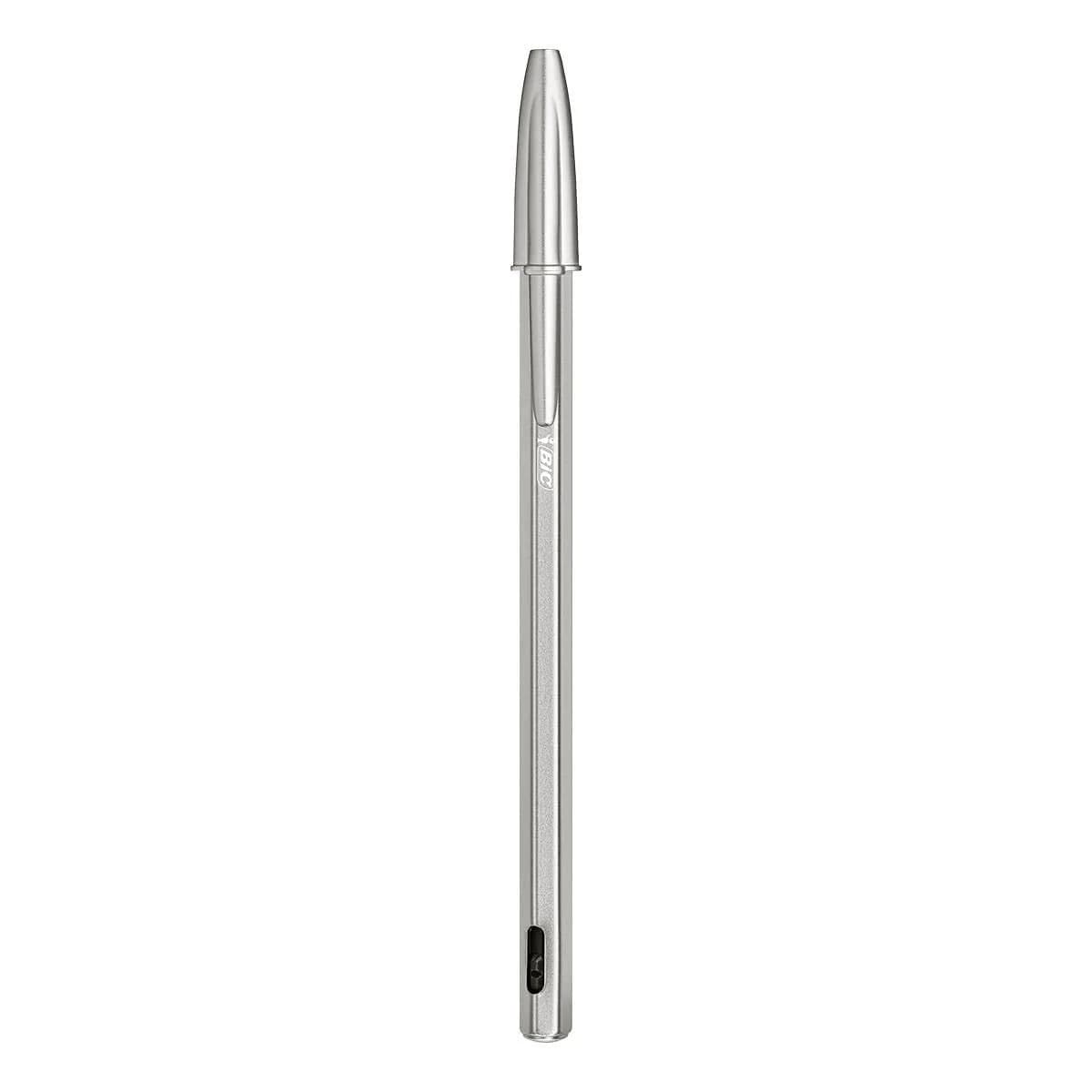 BIC Cristal ReNew Re-Fillable Pen & 2 Refills | Smooth, Refillable, 1.0mm Point