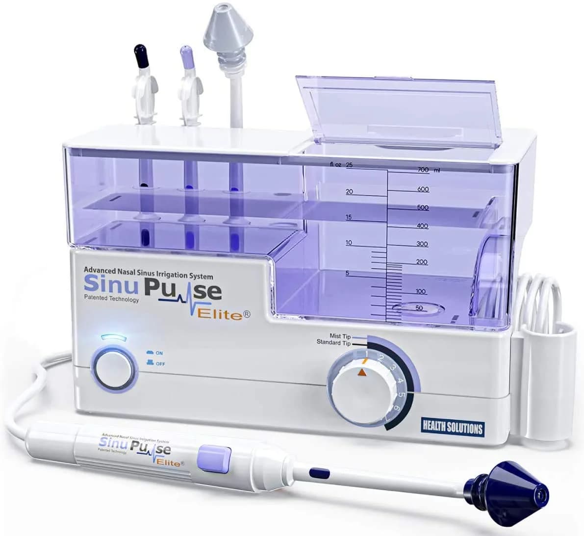 Health Solutions SinuPulse Elite Nasal Sinus Irrigation System 1 Count | Drug-Free Sinus Relief