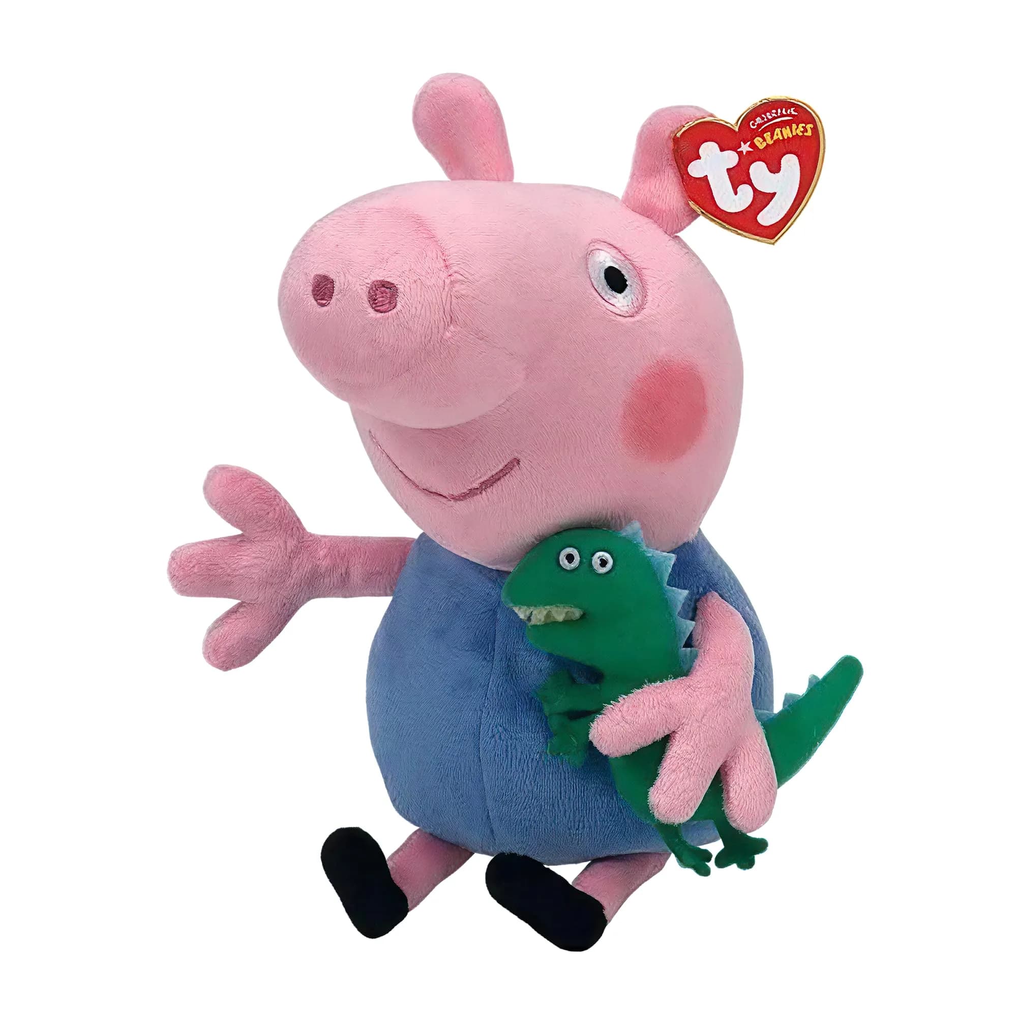 Ty George Pig Beanie Baby Plush Toy 20 cm (8 inches) | Officially Licensed by Ty - main product image