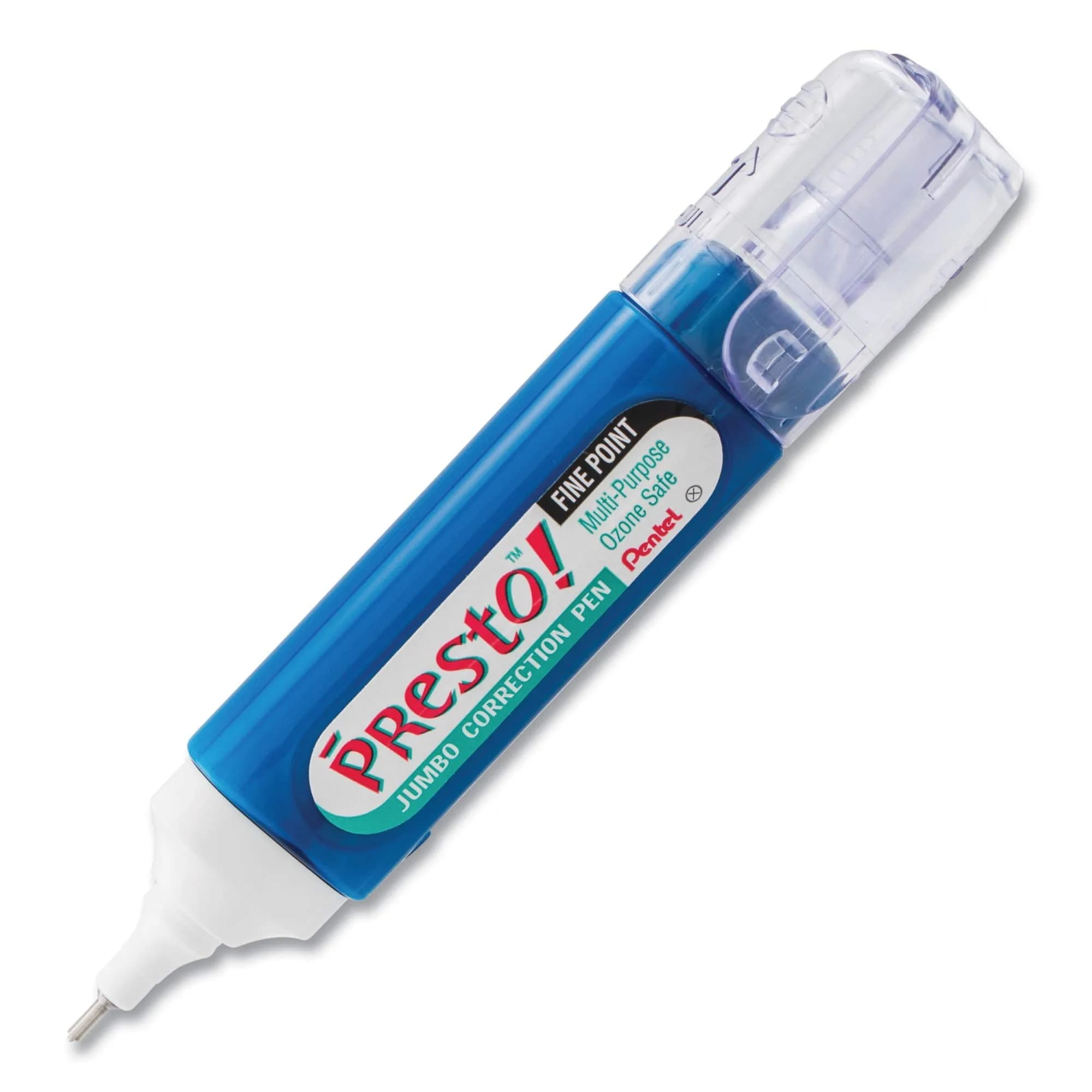 Pentel Presto Correction Pen 12ml (0.4 Fl Oz) | Fine Point Metal Tip for Precision