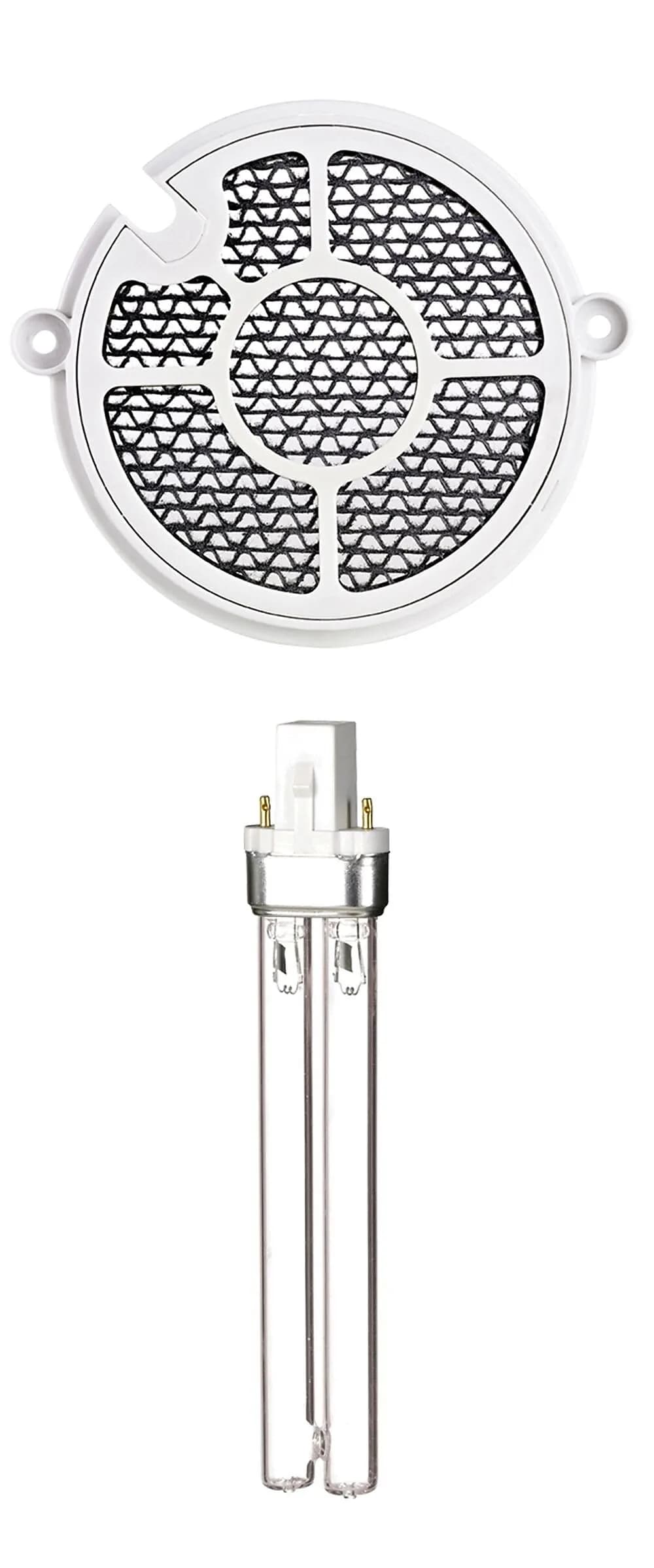 GermGuardian UV-C Replacement Bulb & TiO2 Disc for Air Sanitizer, White | 9W UV-C Bulb for Germ-Free Air