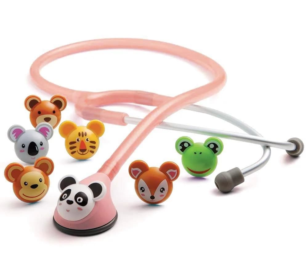 ADC Adscope Adimals 618 Pediatric Stethoscope Pink 76.2 cm (30 Inch) | Tunable AFD Technology for Clear Auscultation - main product image