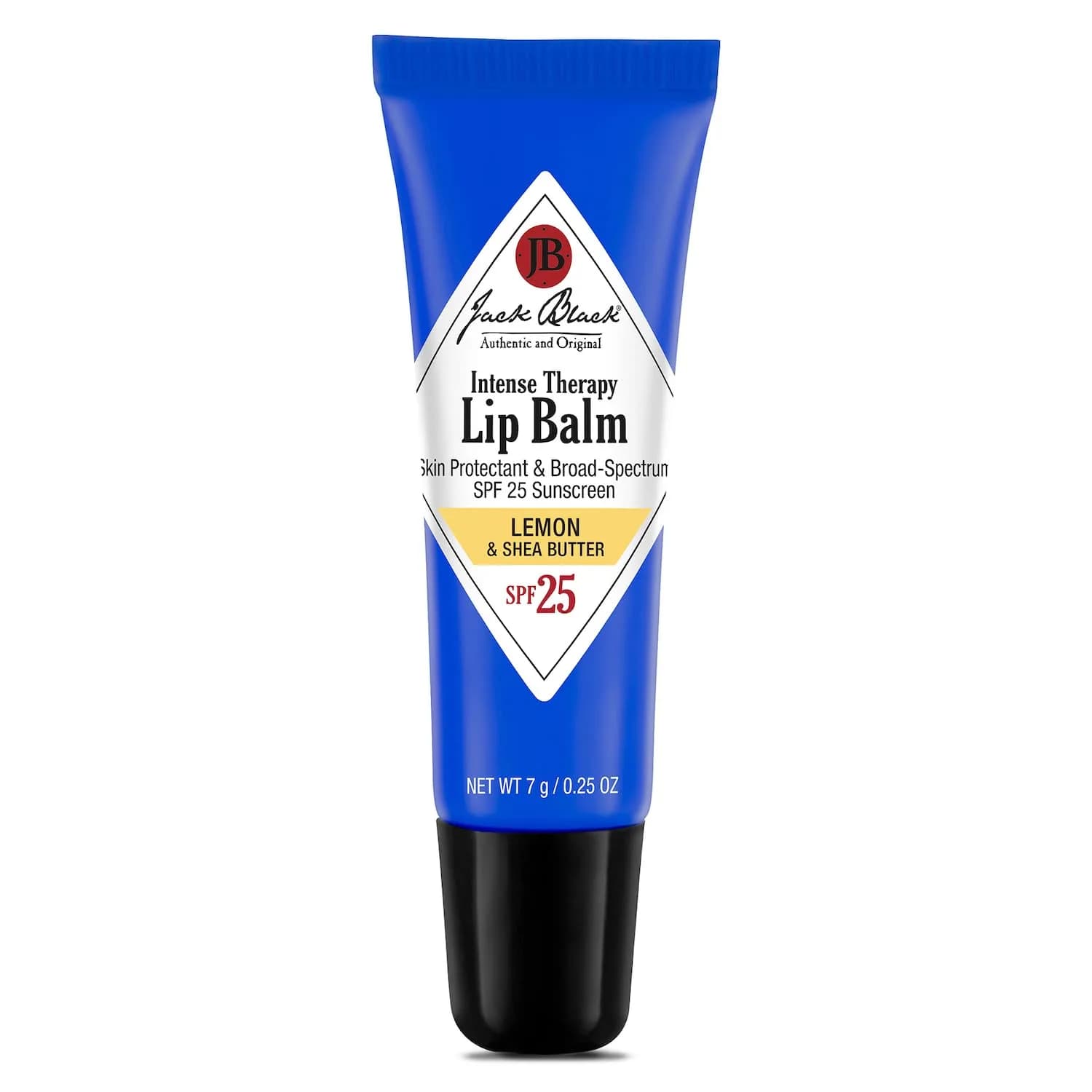 Jack Black Intense Therapy Lip Balm SPF 25, Lemon & Shea Butter | Hydrating & Protective - main product image