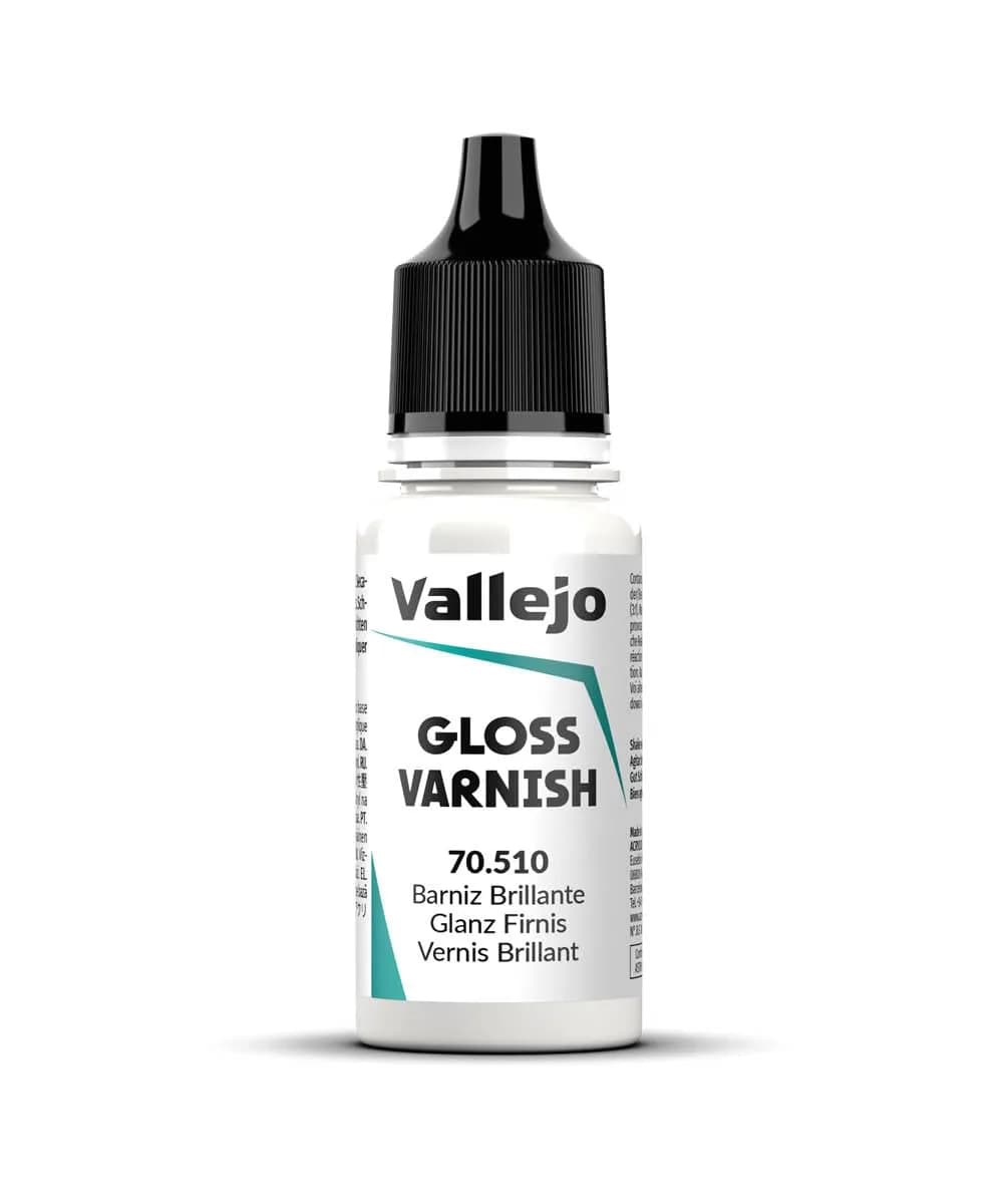 Vallejo Permanent Acrylic Varnish Glossy Finish 18 ml | Scratch & Weather Resistant, Indoor & Outdoor