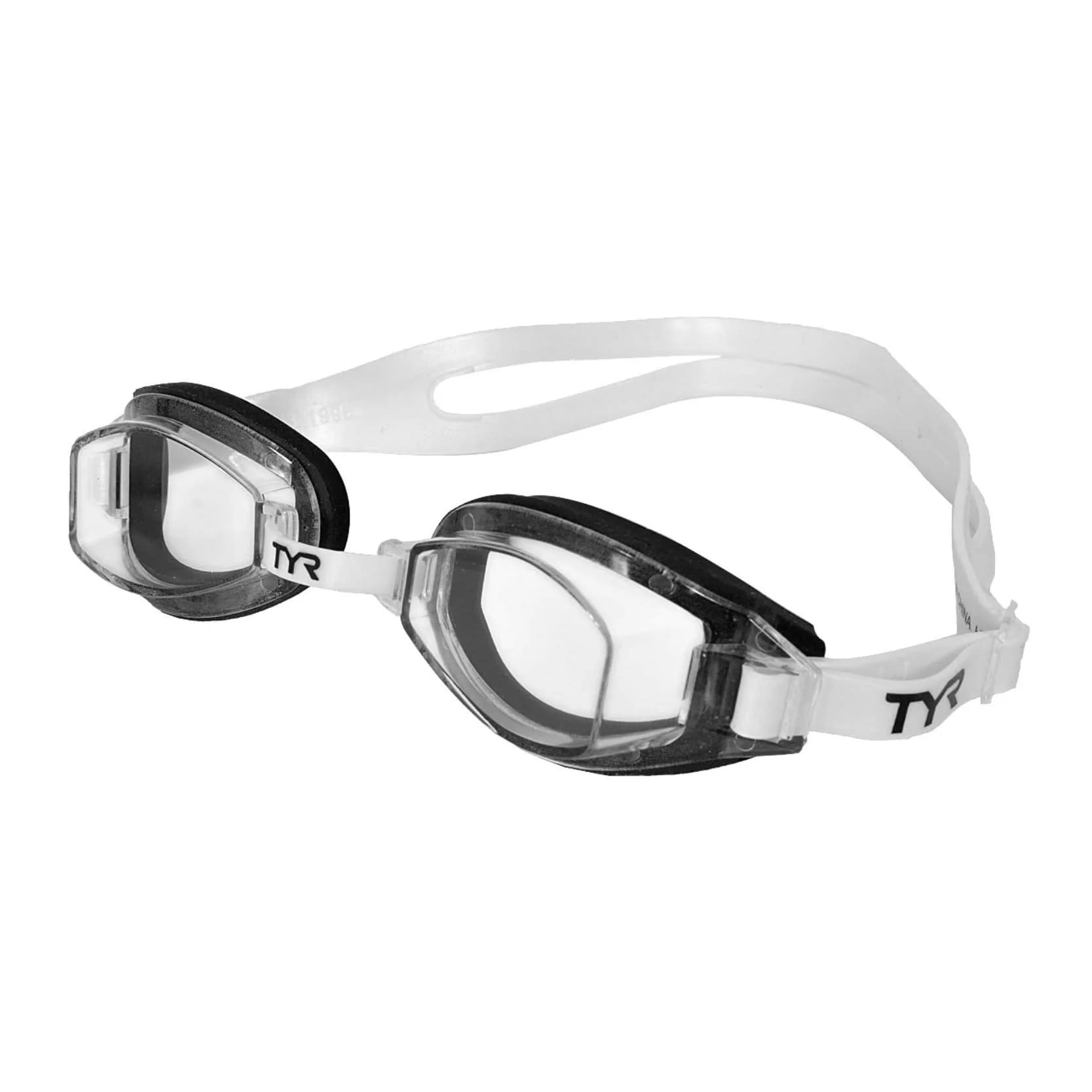 TYR Team Sprint Performance Goggle (Clear) | Universal Fit for All Swimmers