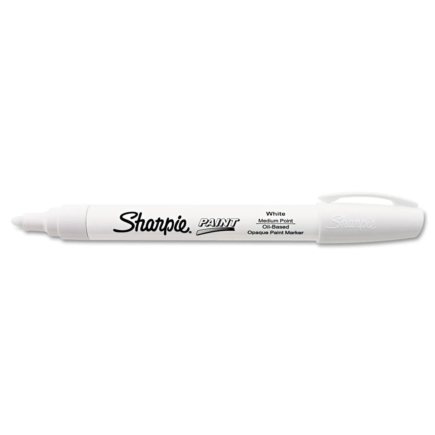 Sharpie Oil-Based Paint Marker, Medium Point, White, 1-Count | AP Certified Non-Toxic - main product image