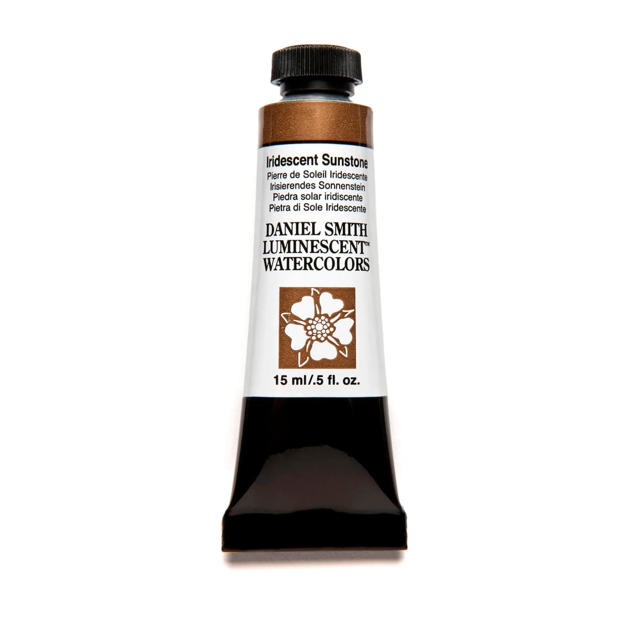 DANIEL SMITH Luminescent Watercolor Paint Iridescent Sunstone 15ml (0.5 Fl Oz) | Professional Grade Art Paint - main product image