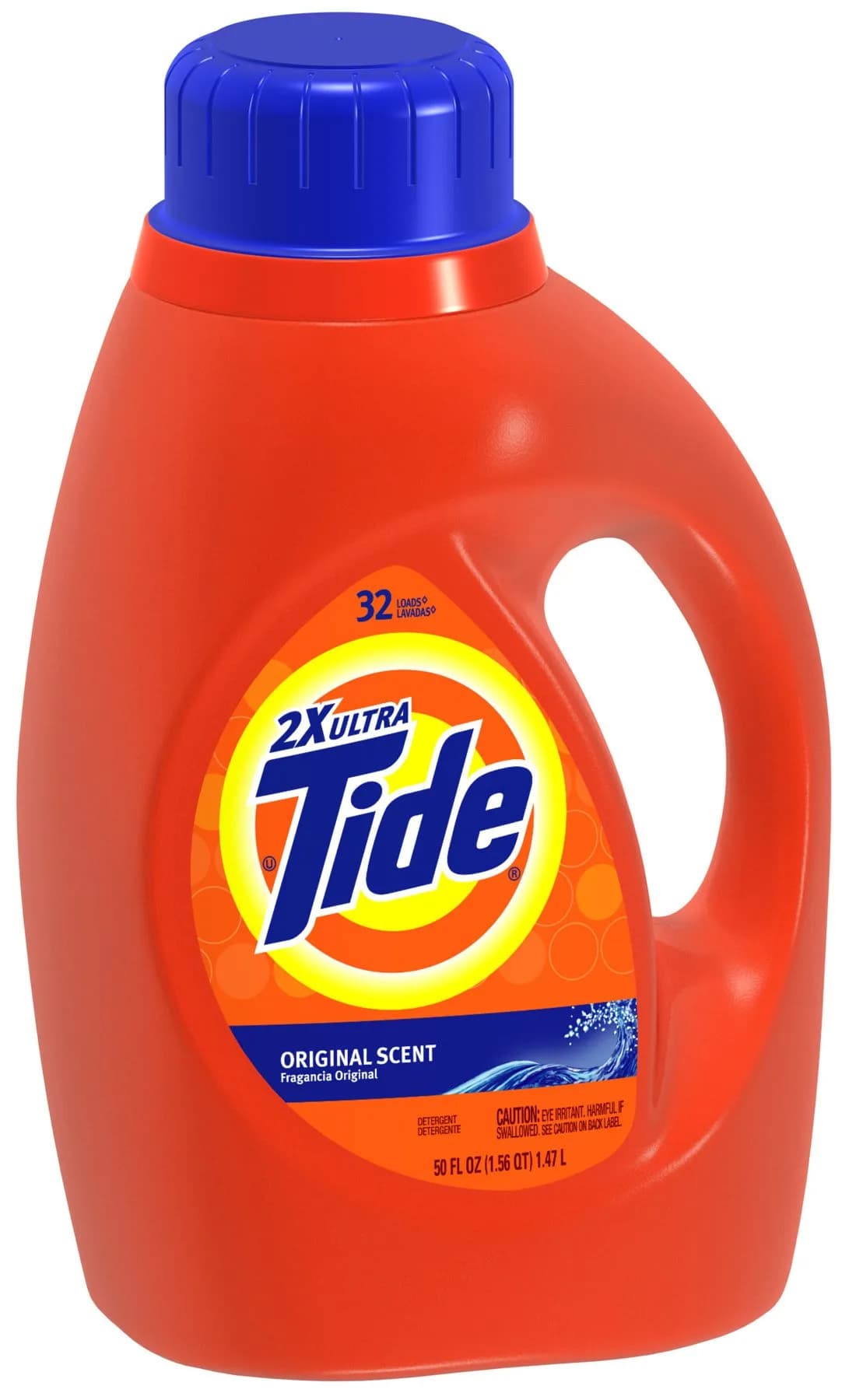 Tide Ultra Liquid Laundry Detergent, 32 Loads, 50 oz Bottle | Concentrated Formula for High-Efficiency Machines - main product image