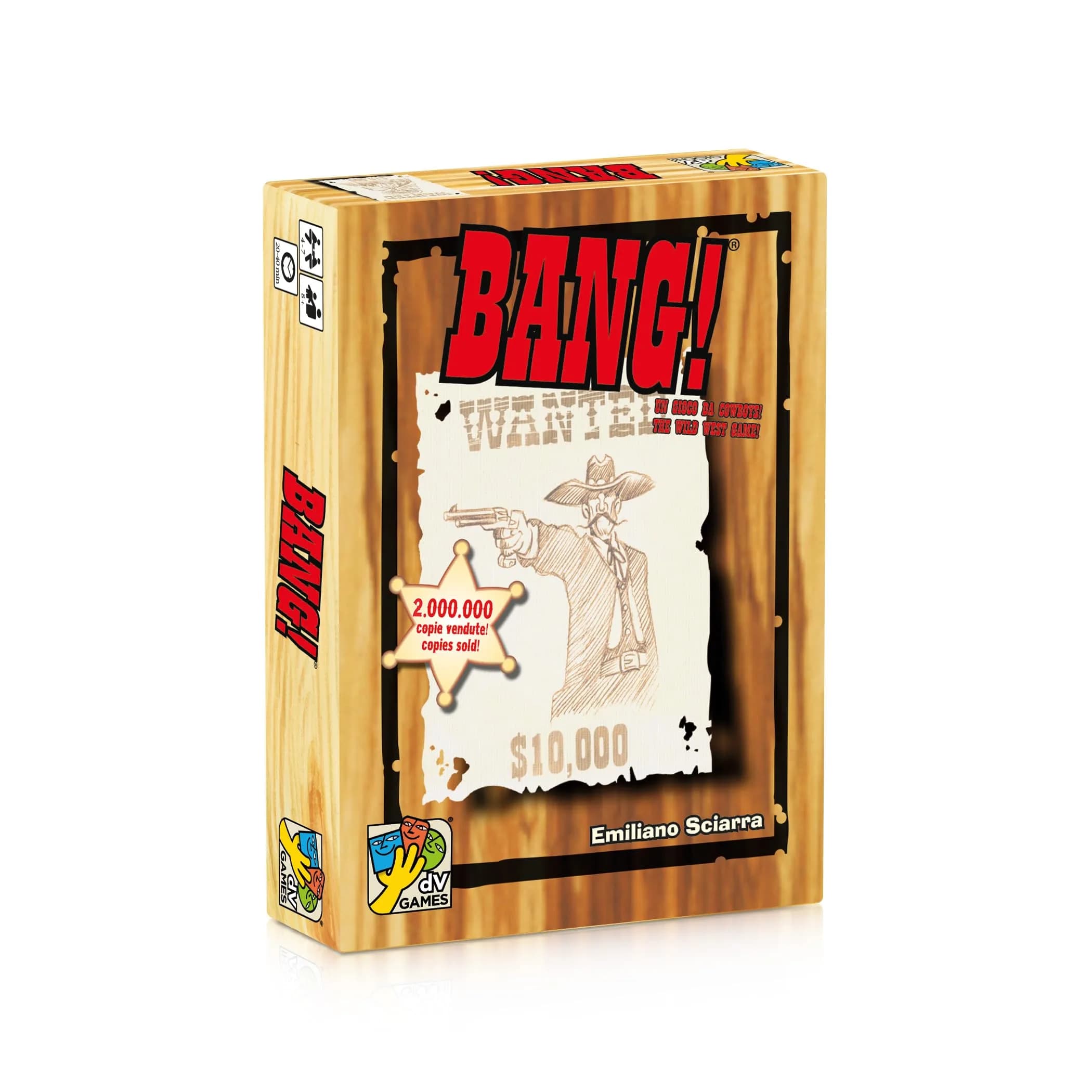 dV Giochi DA VINCI Bang 4th Edition | Wild West Card Game for 4-7 Players