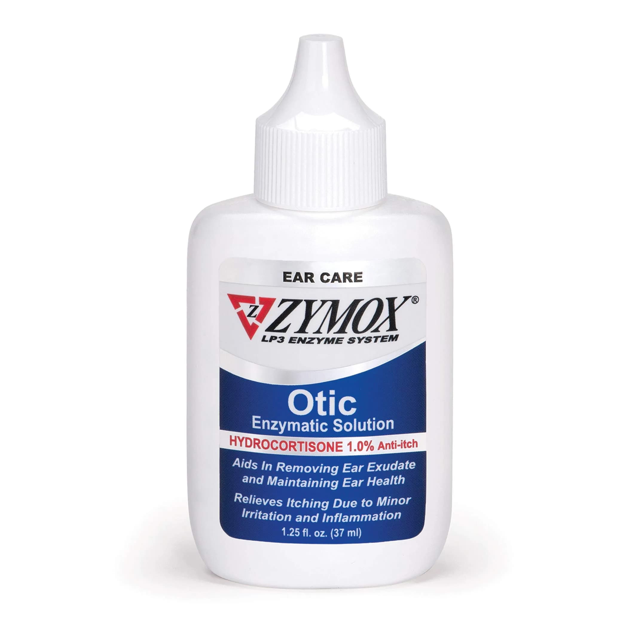 Zymox Otic Enzymatic Solution with 1% Hydrocortisone for Dogs & Cats | 37ml (1.25 Fl Oz) - main product image