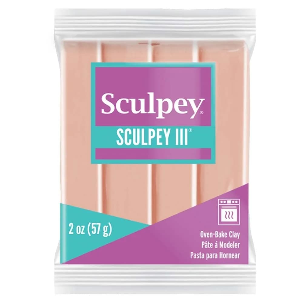 Sculpey III Polymer Oven-Bake Clay, Beige, 57g (2 oz) | Non-Toxic & ASTM Certified for Kids & Adults - main product image