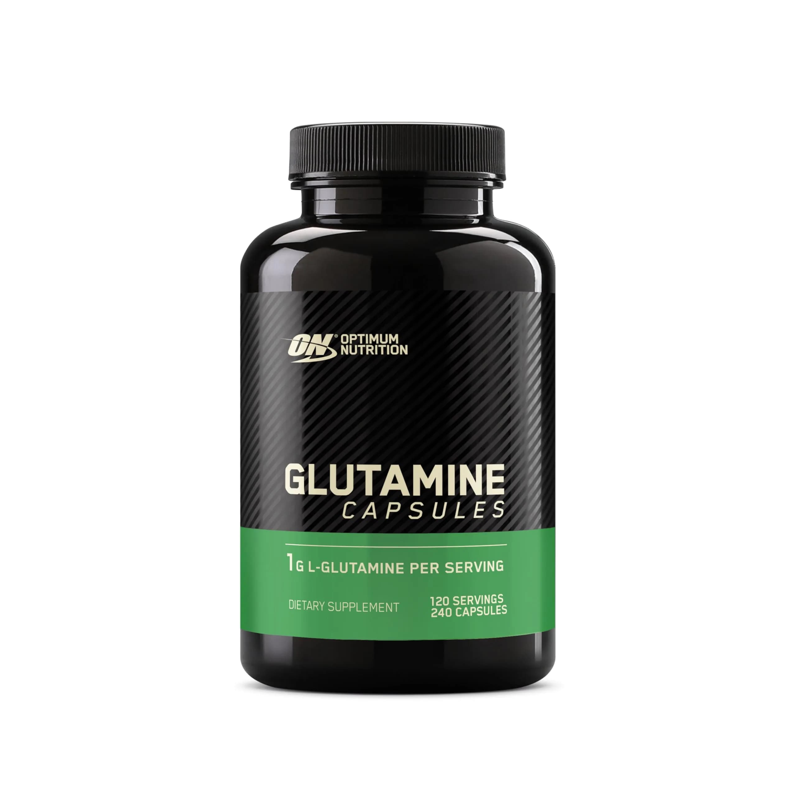Optimum Nutrition L-Glutamine Muscle Recovery Capsules 120 Count (240g) | Supports Muscle Protein Development - main product image