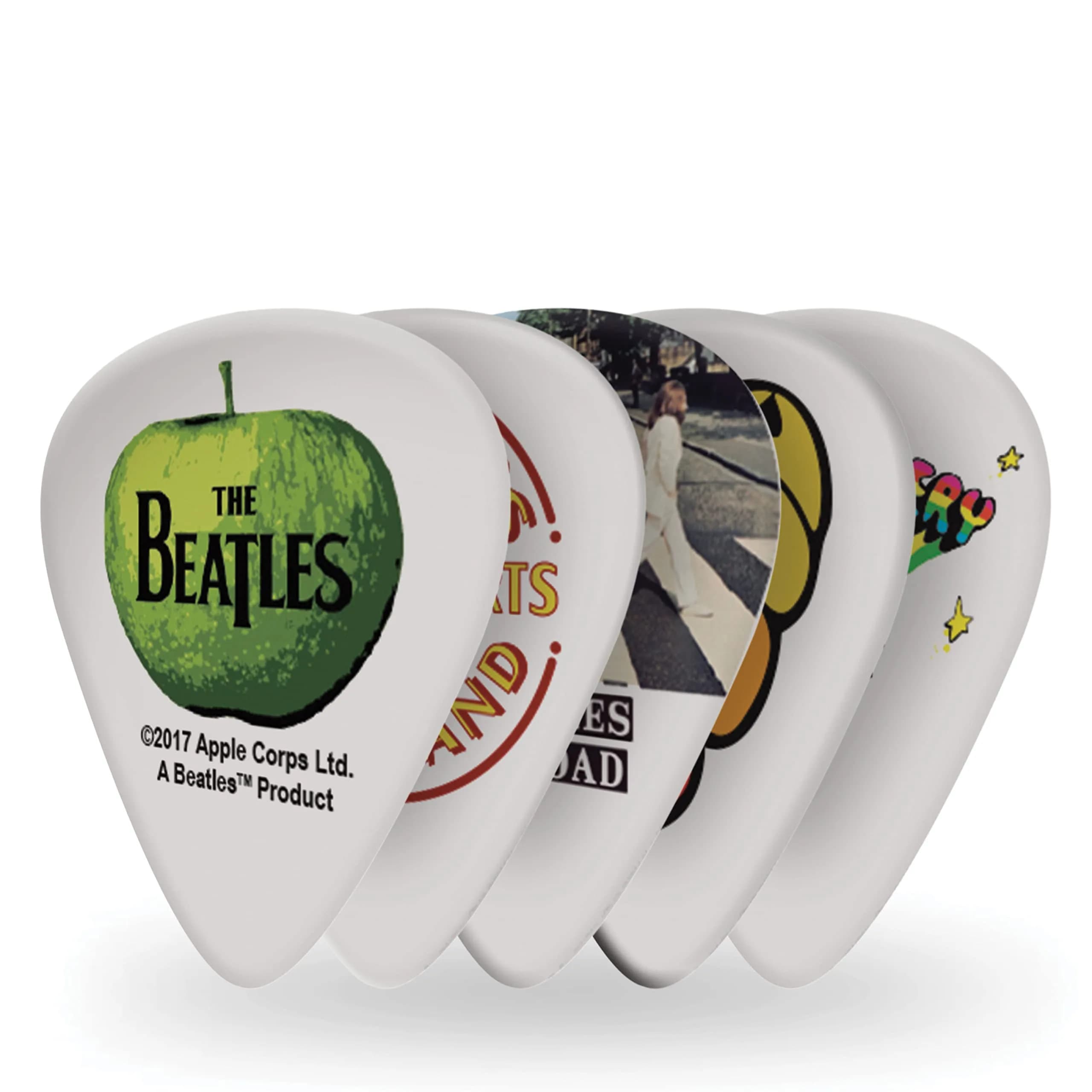 D'Addario Beatles Guitar Picks - The Beatles Collectable Album Picks - Medium Gauge (10-Pack) - main product image