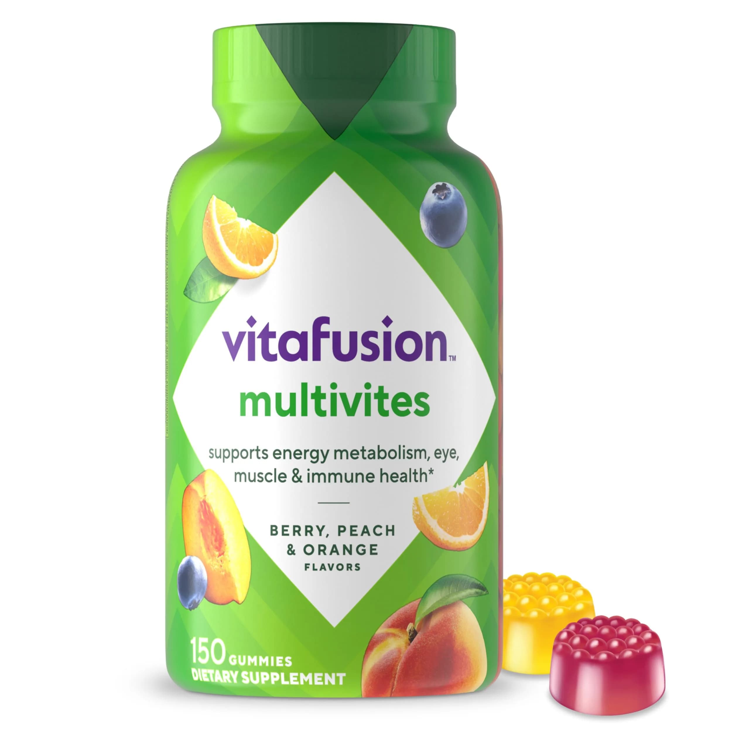 Vitafusion MultiVites Gummy Multivitamins for Adults 150 Count (75 Day Supply) | America's #1 Gummy Vitamin Brand - main product image